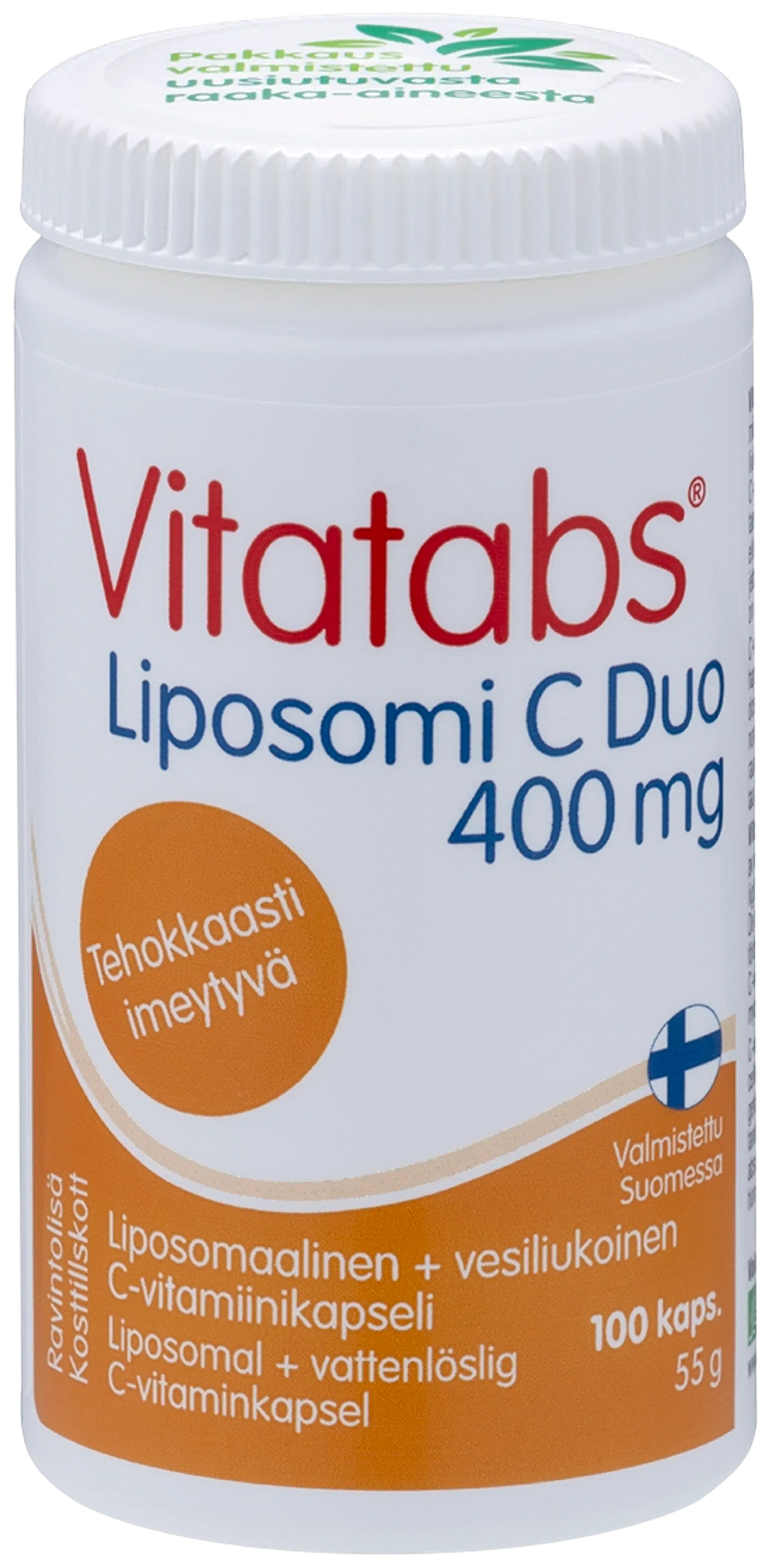 Vitatabs Liposomi C Duo 400 mg C-vitamiinikapseli 100 kaps.
