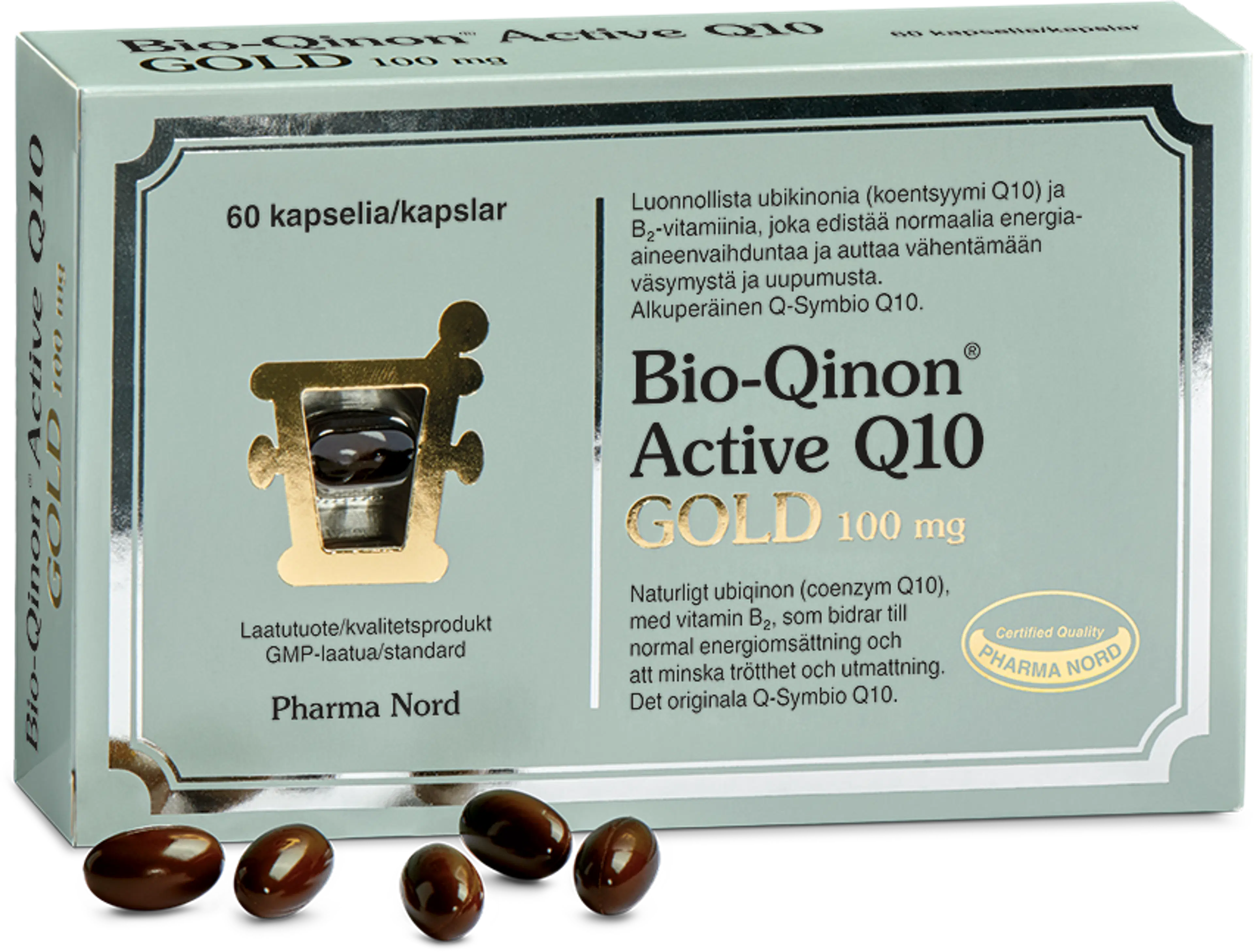 Bio-Qinon® Q10 GOLD 100 mg ravintolisä 60 kaps.