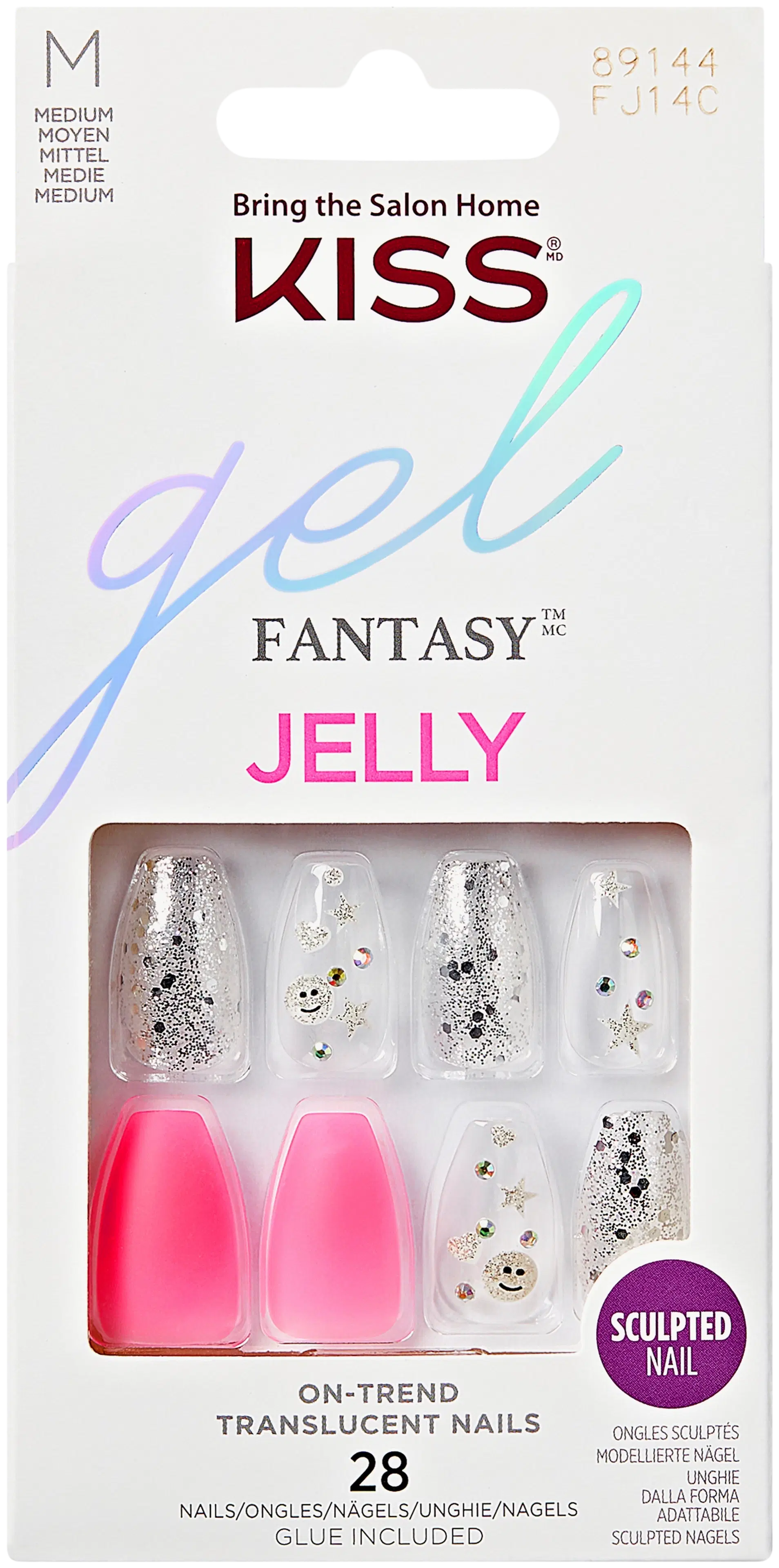 Kiss Gel Fantasy Jelly kynnet - Fun and Jelly 28kpl