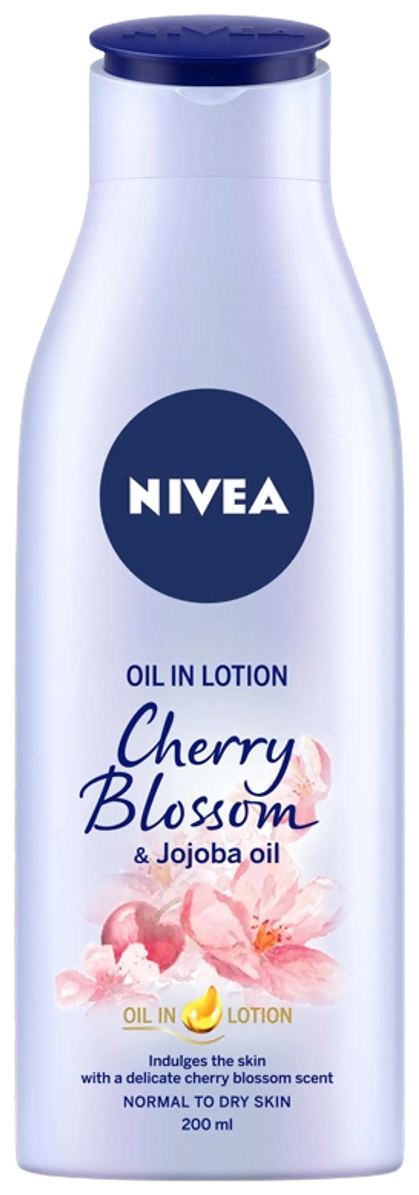 NIVEA 200ml Oil In Lotion Cherry Blossom & Jojoba Oil -vartaloemulsio
