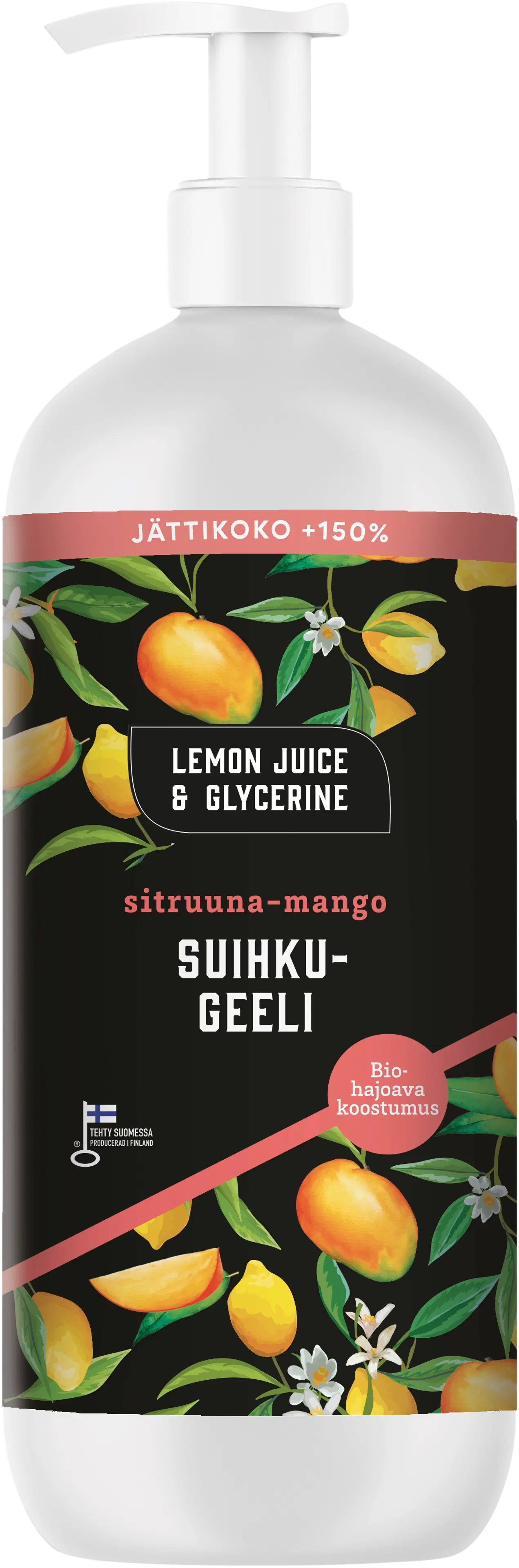 Lemon Juice & Glycerine Suihkugeeli Sitruuna-Mango 500ml