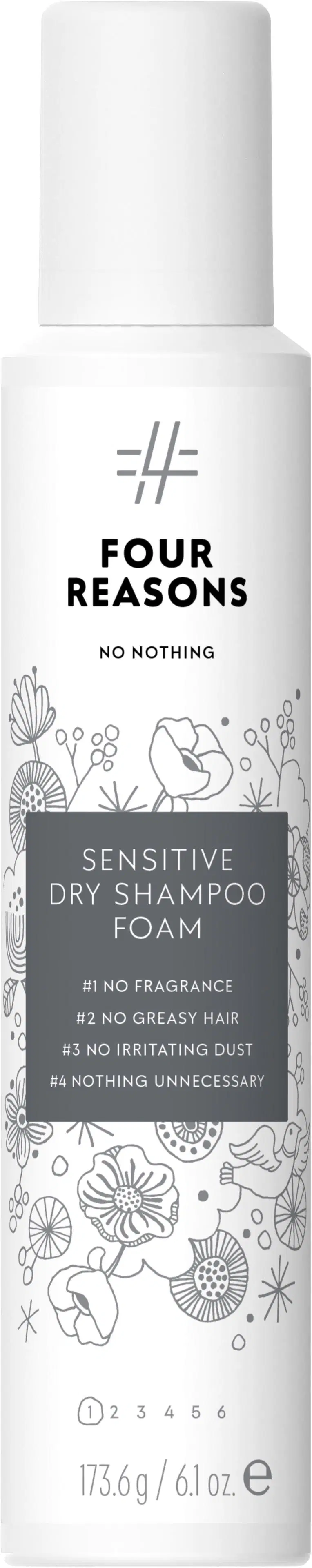 Four Reasons No Nothing Sensitive Dry Shampoo Foam kuivashampoo vaahto 200 ml