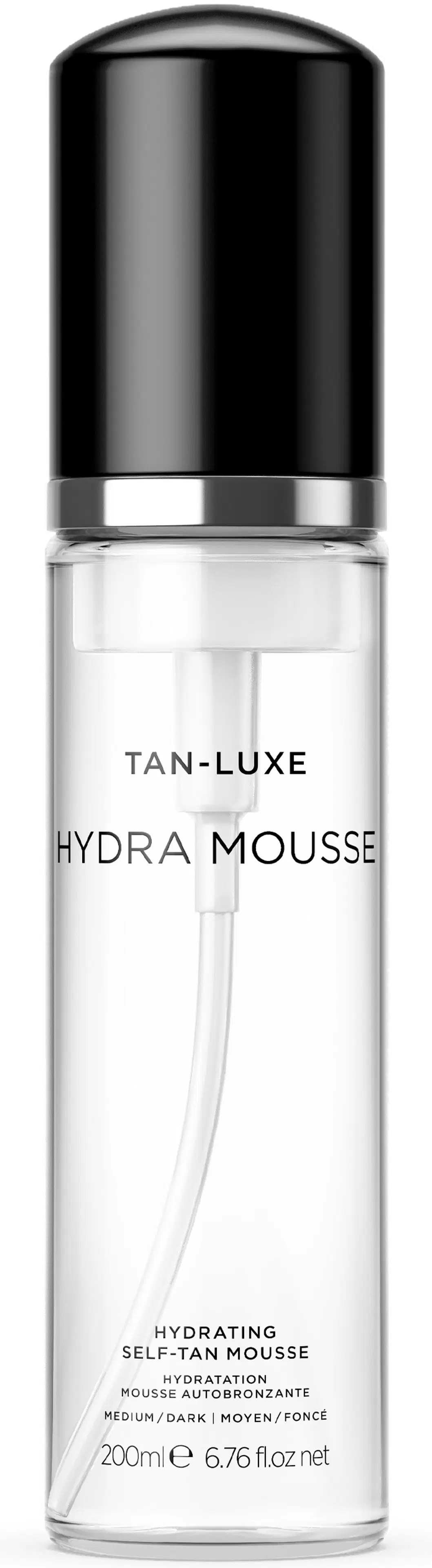 Tan-Luxe Hydra-Mousse Self-Tan Medium/Dark 200ml -väritön itseruskettava vaahto kasvoille ja vartalon iholle