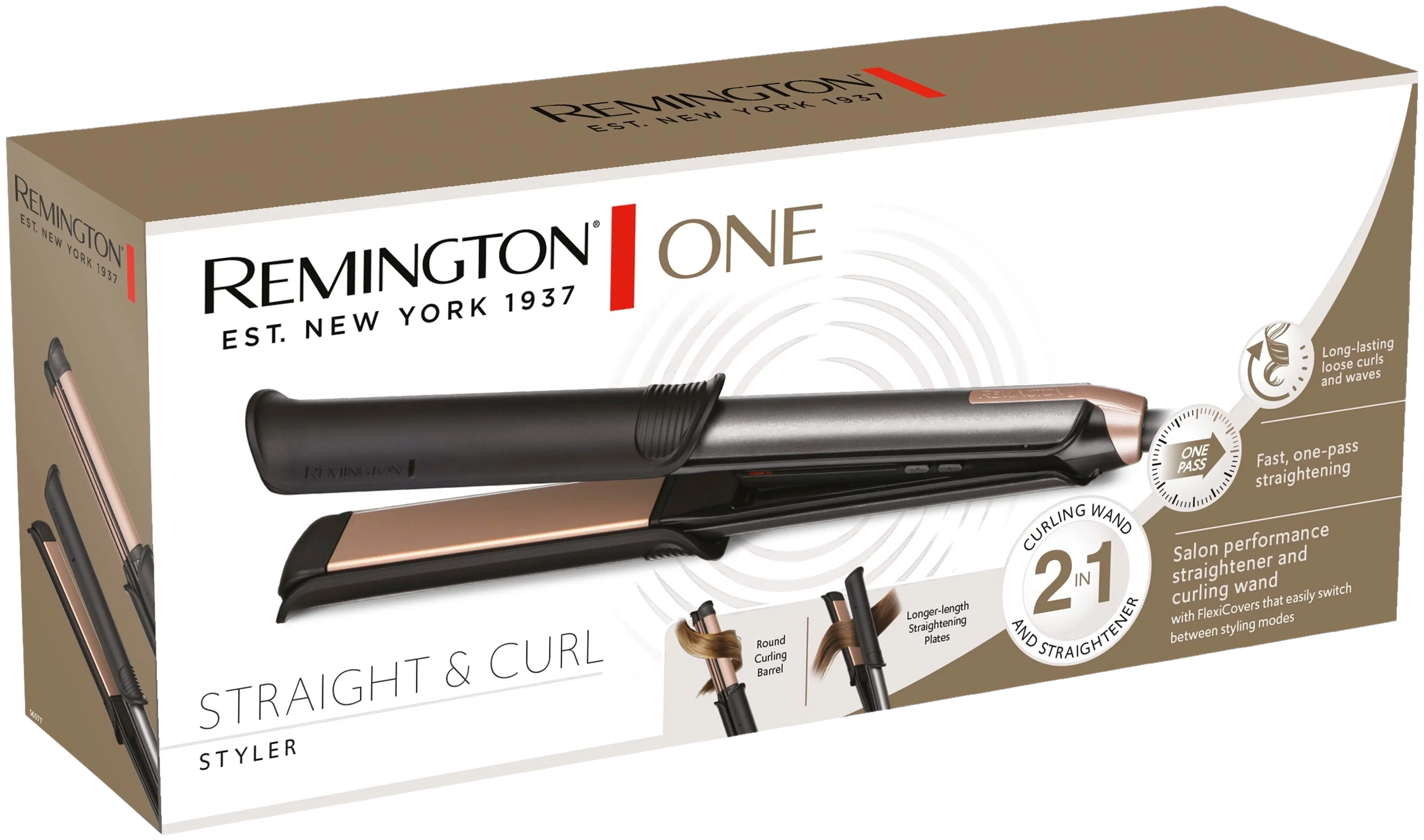 Remington muotoilurauta ONE Straight & Curl