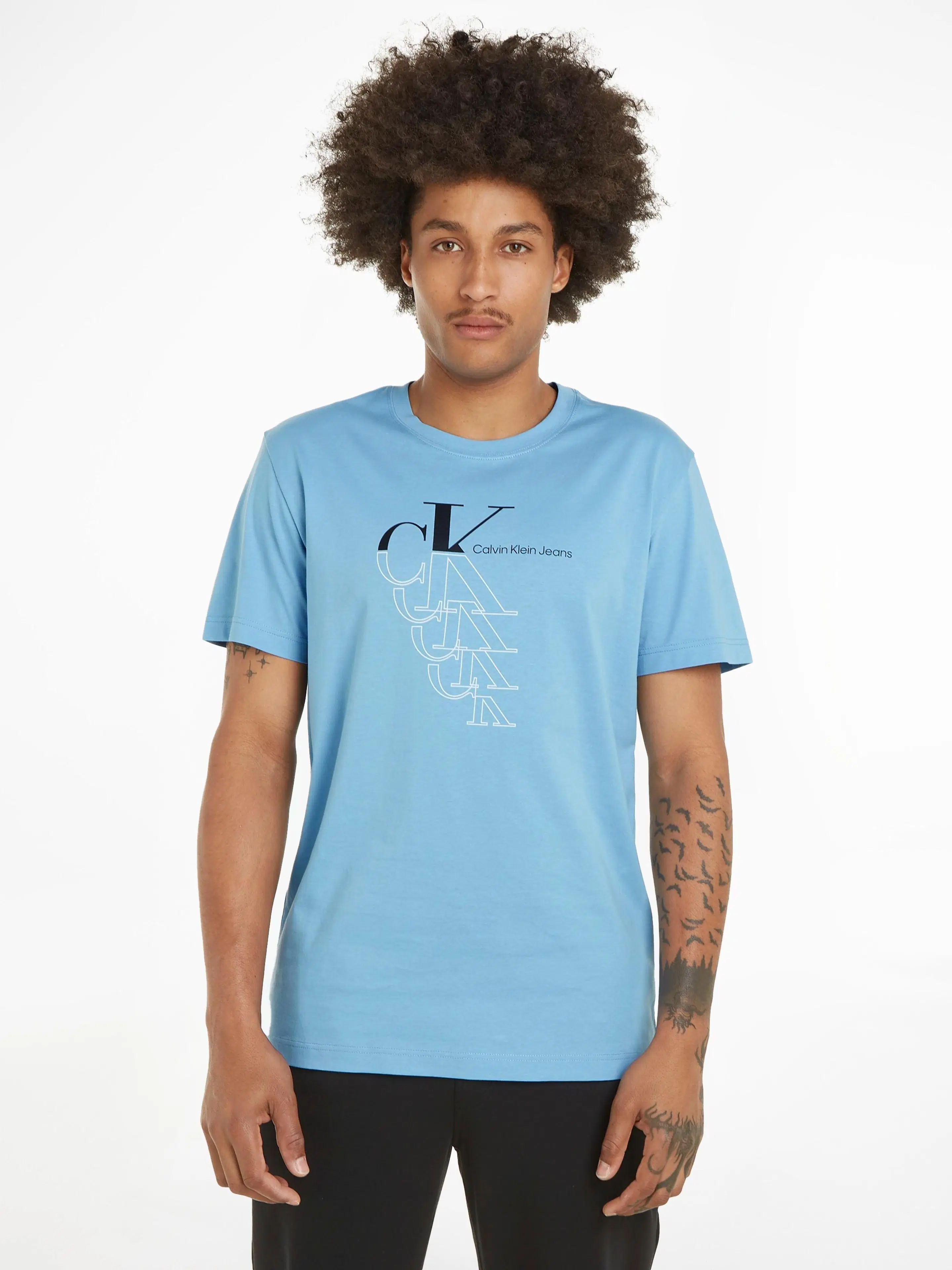 Calvin Klein Jeans Monogram echo graphic t-paita