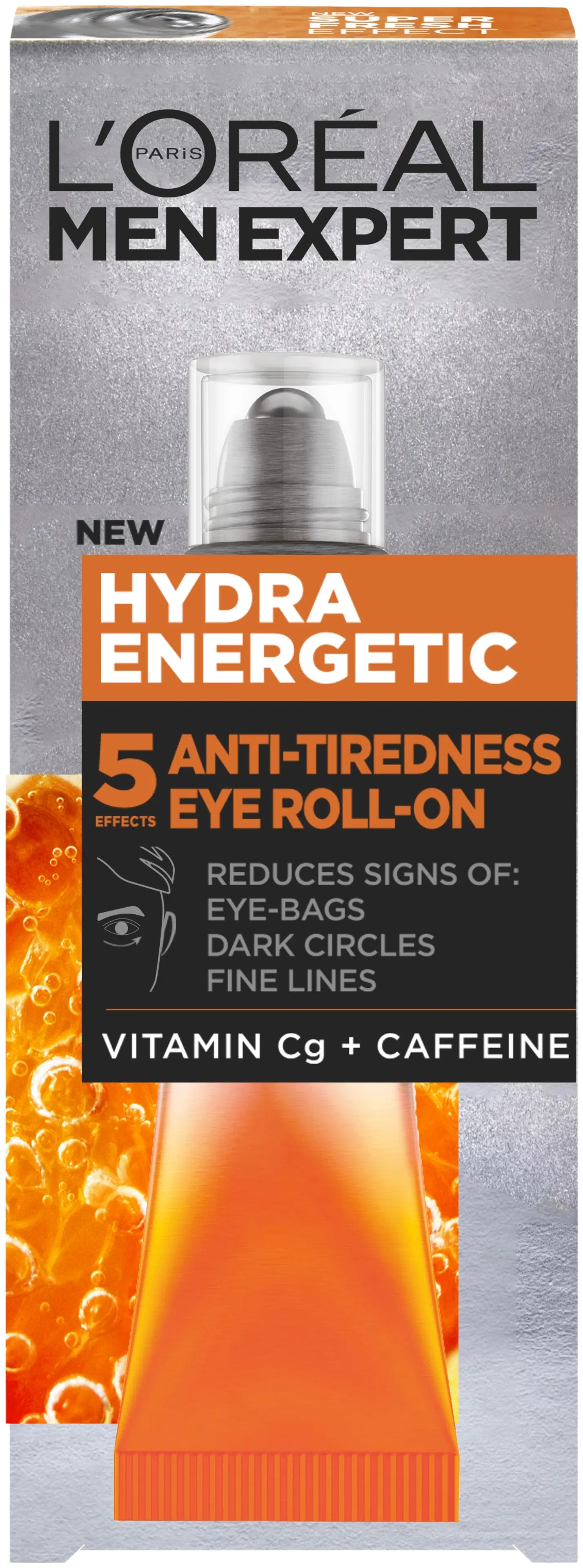 L'Oréal Paris Men Expert Hydra Energetic silmänympärys-roll-on väsyneille silmille 10ml