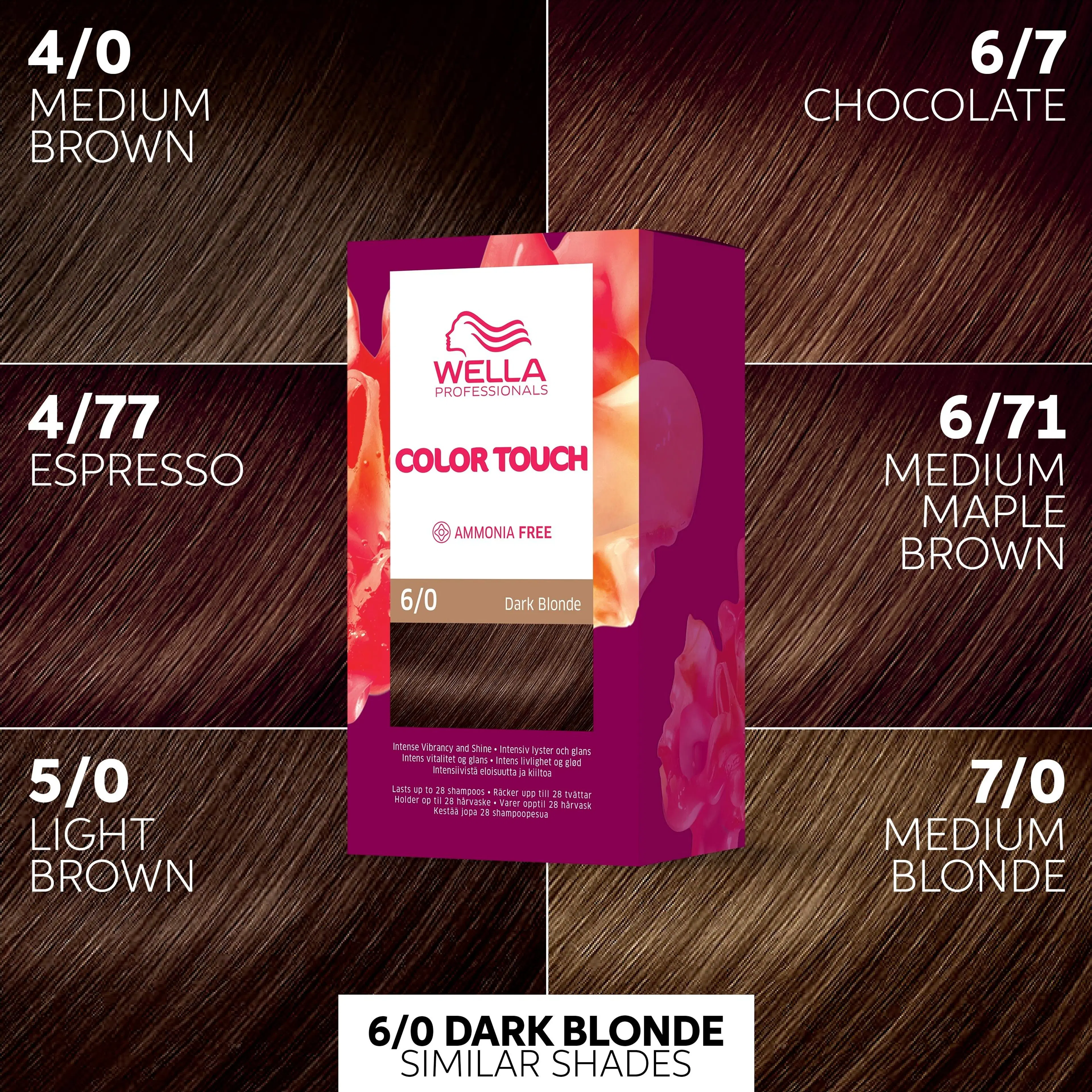Wella Professionals Color Touch Pure Naturals Dark Blonde 6/0 kotiväri 130 ml