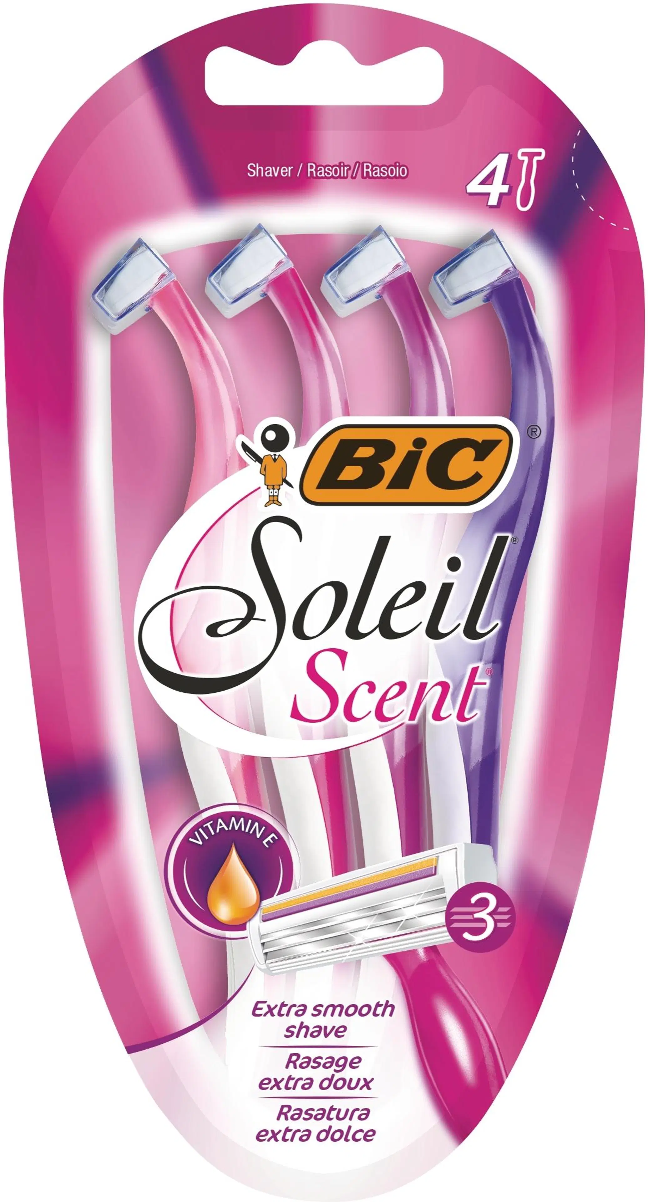 BIC varsiterä Soleil Scent 4-pack