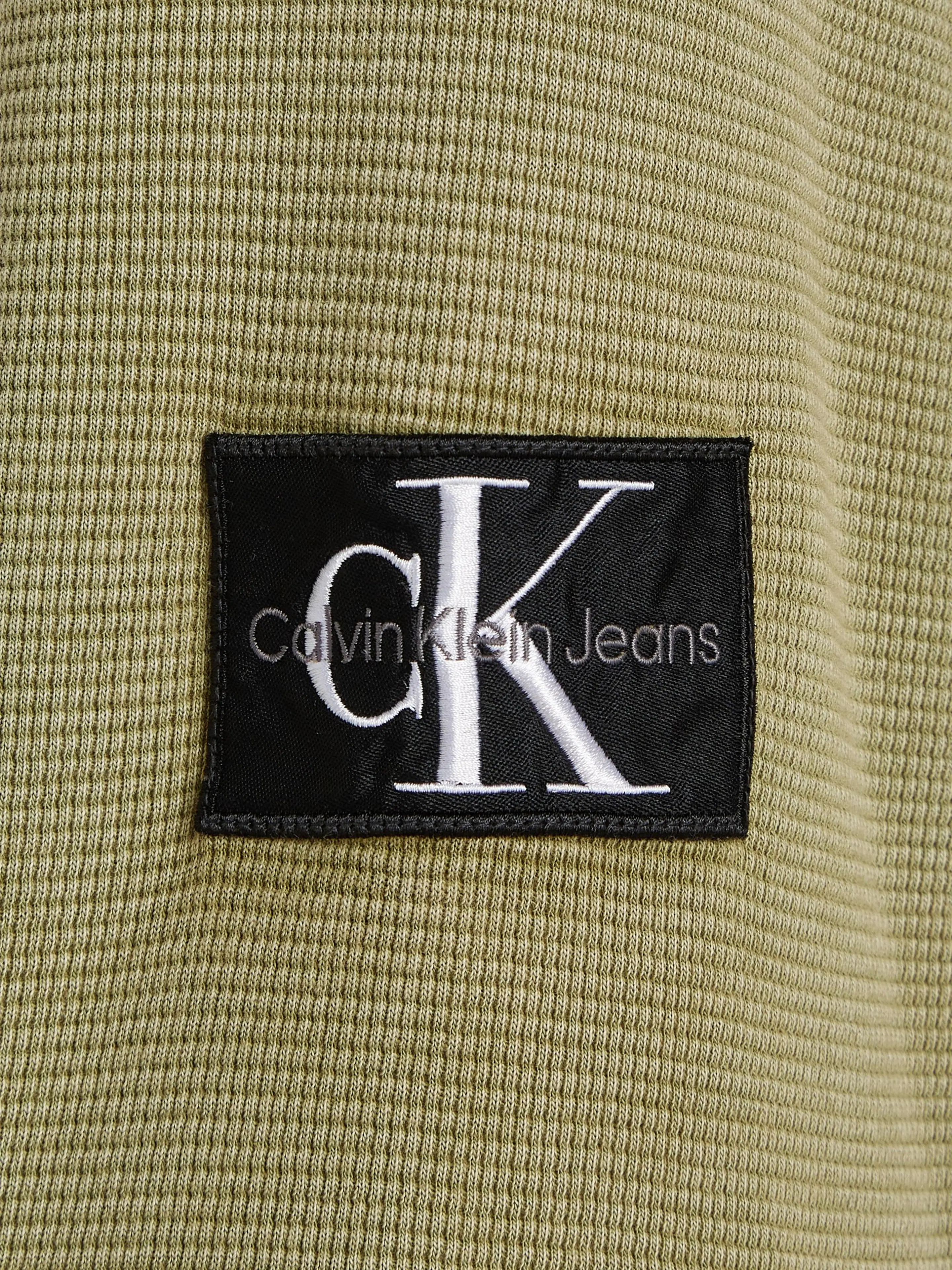 Calvin Klein Jeans Washed badge waffle ls t-paita