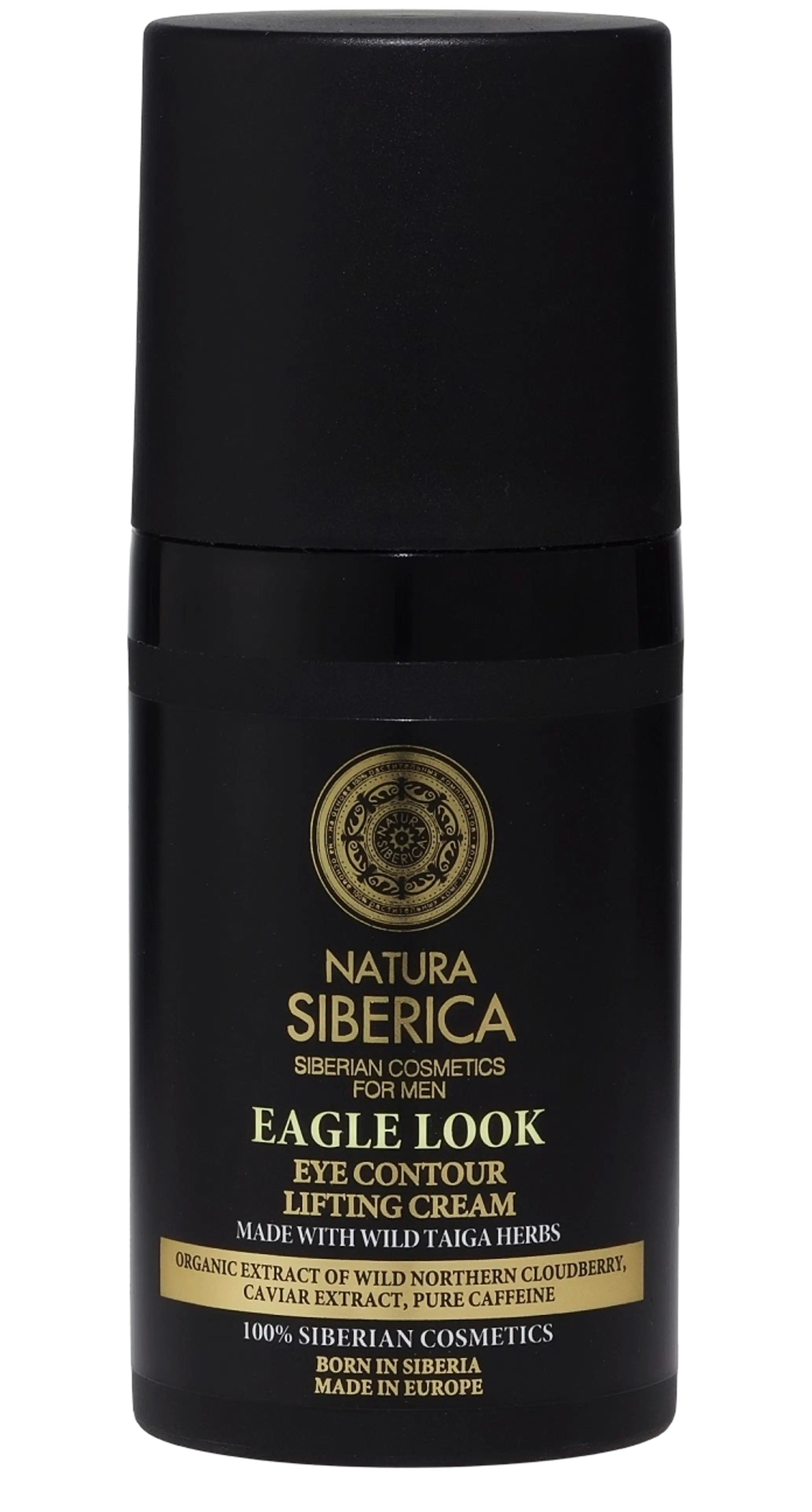 Natura Siberica MEN Eagle Look - Silmänympärysvoide turvotusta ja tummia silmänalusia vastaan 30 ml
