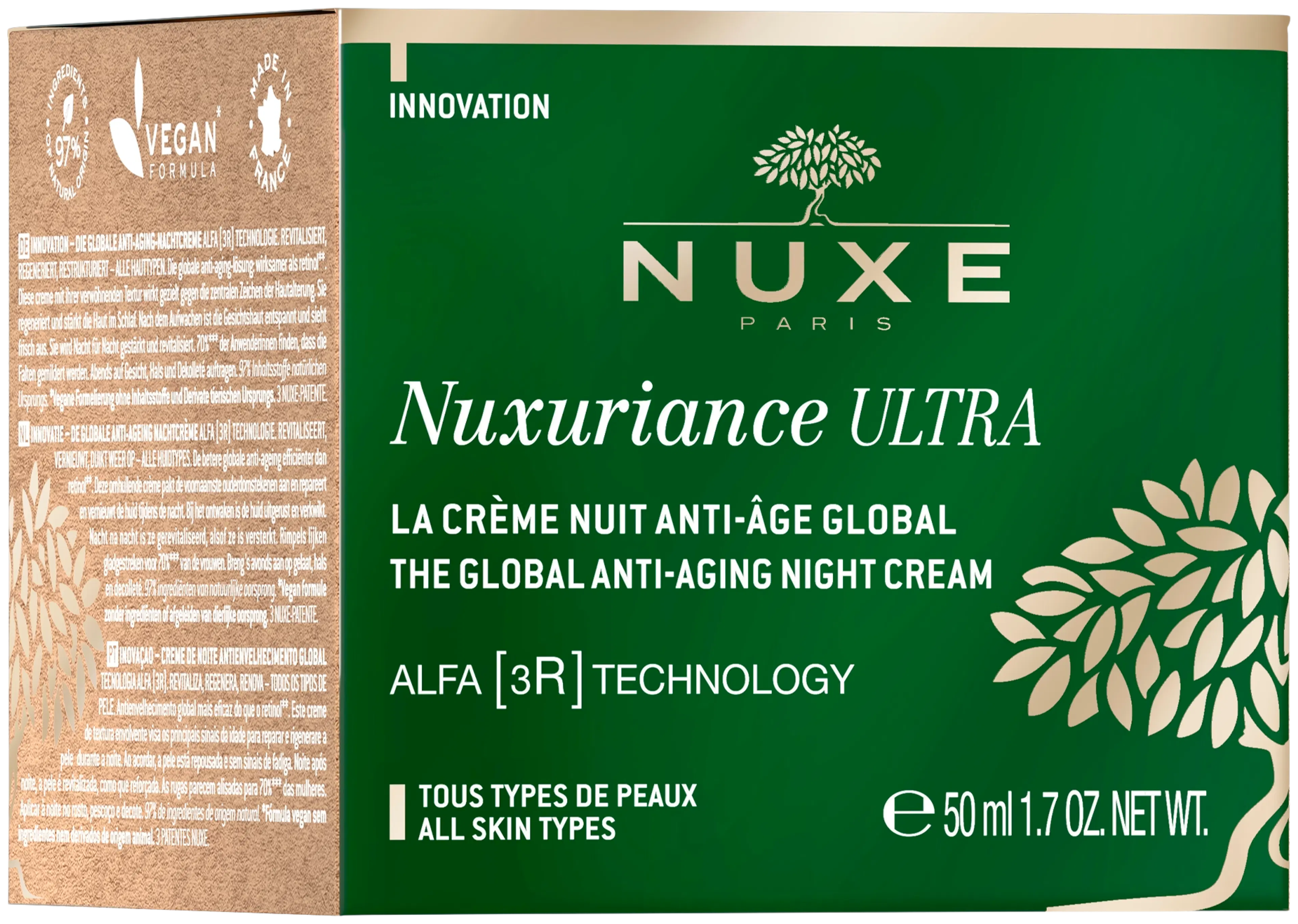 NUXE Nuxuriance Ultra The Global Anti-Ageing Repairing Night Cream yövoide 50 ml