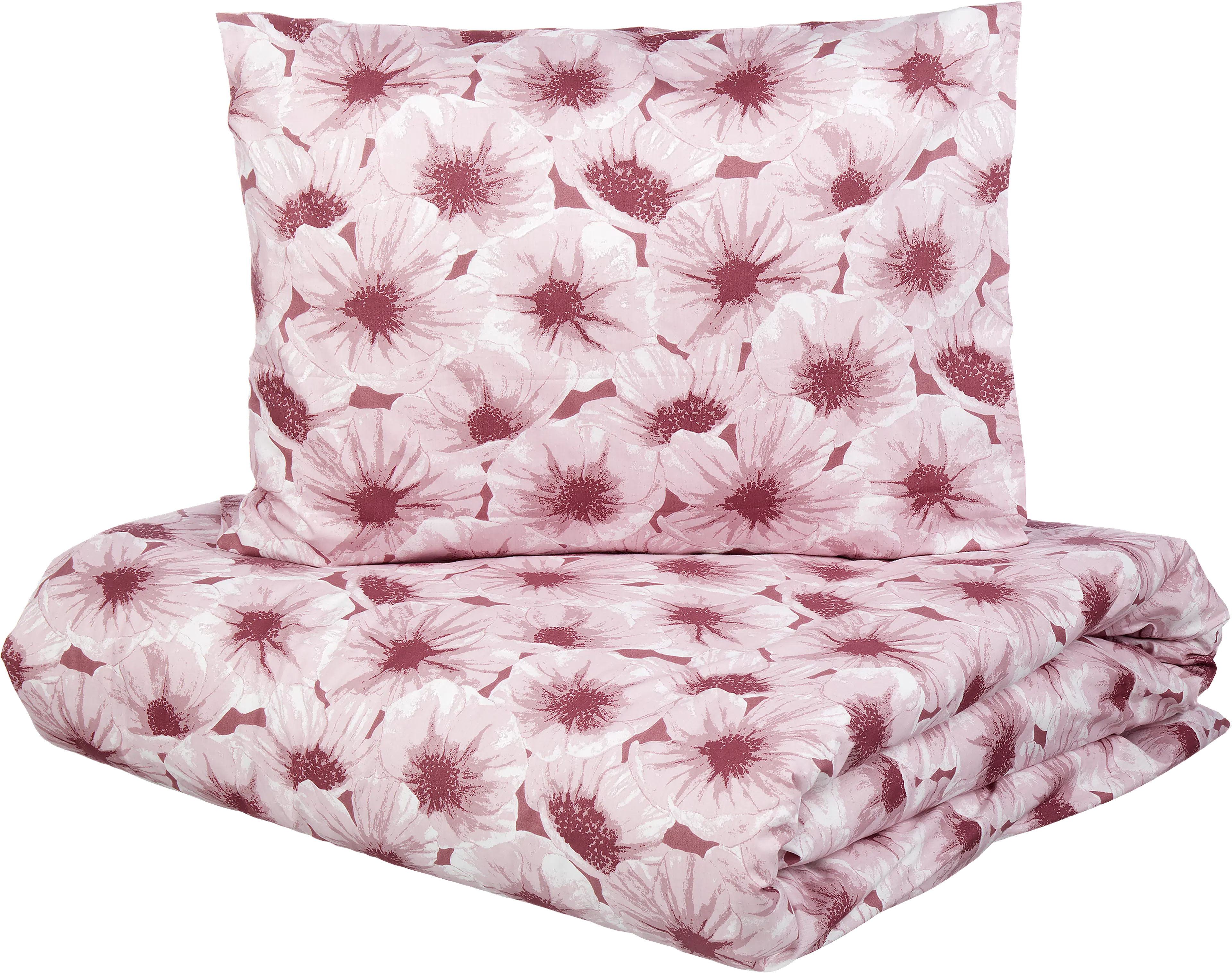 in Bloom Hento pussilakanasetti 150x210+55x60 cm, roosa