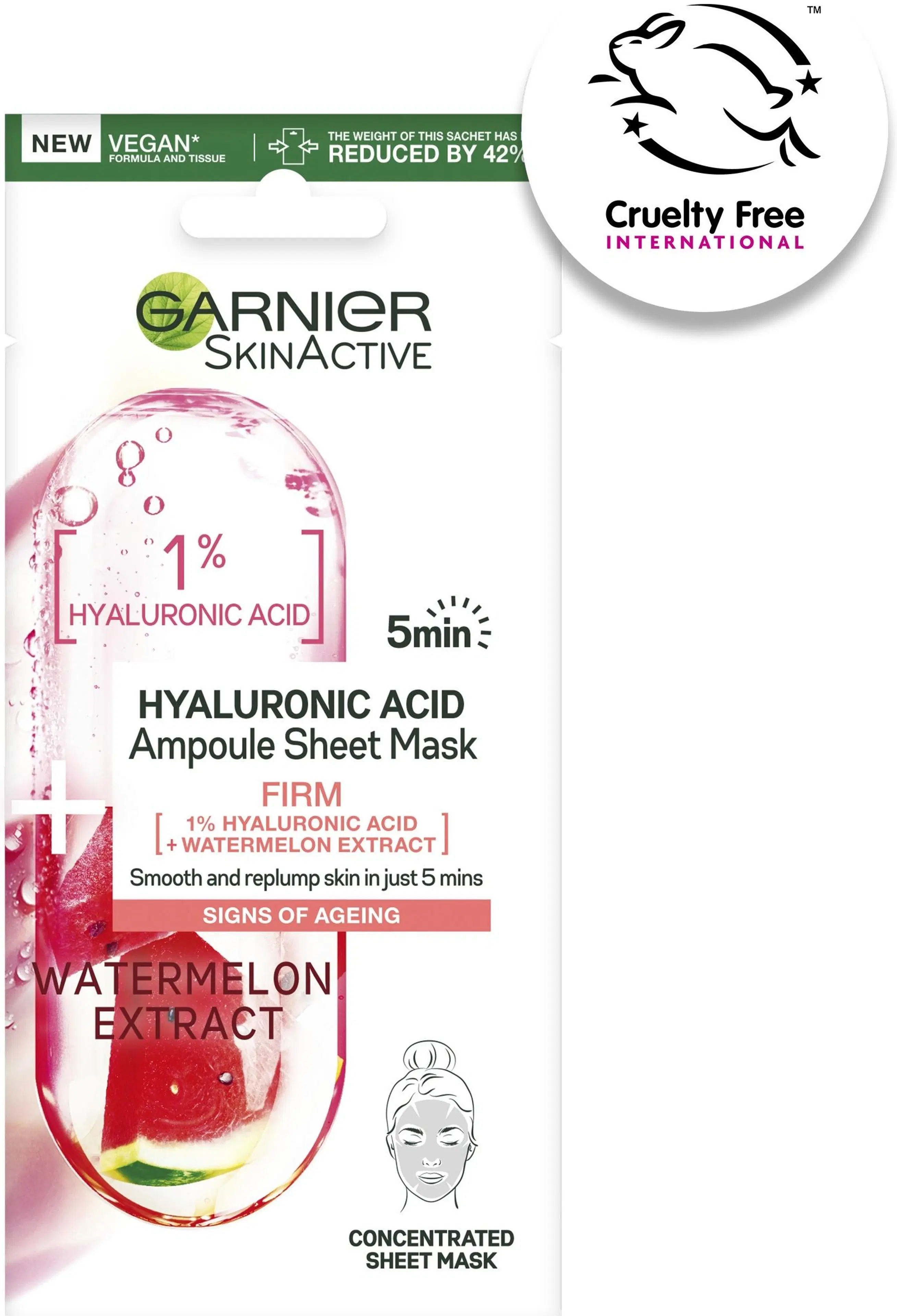 Garnier Skin Active Hyaluronihappo ampullikangasnaamio 15g
