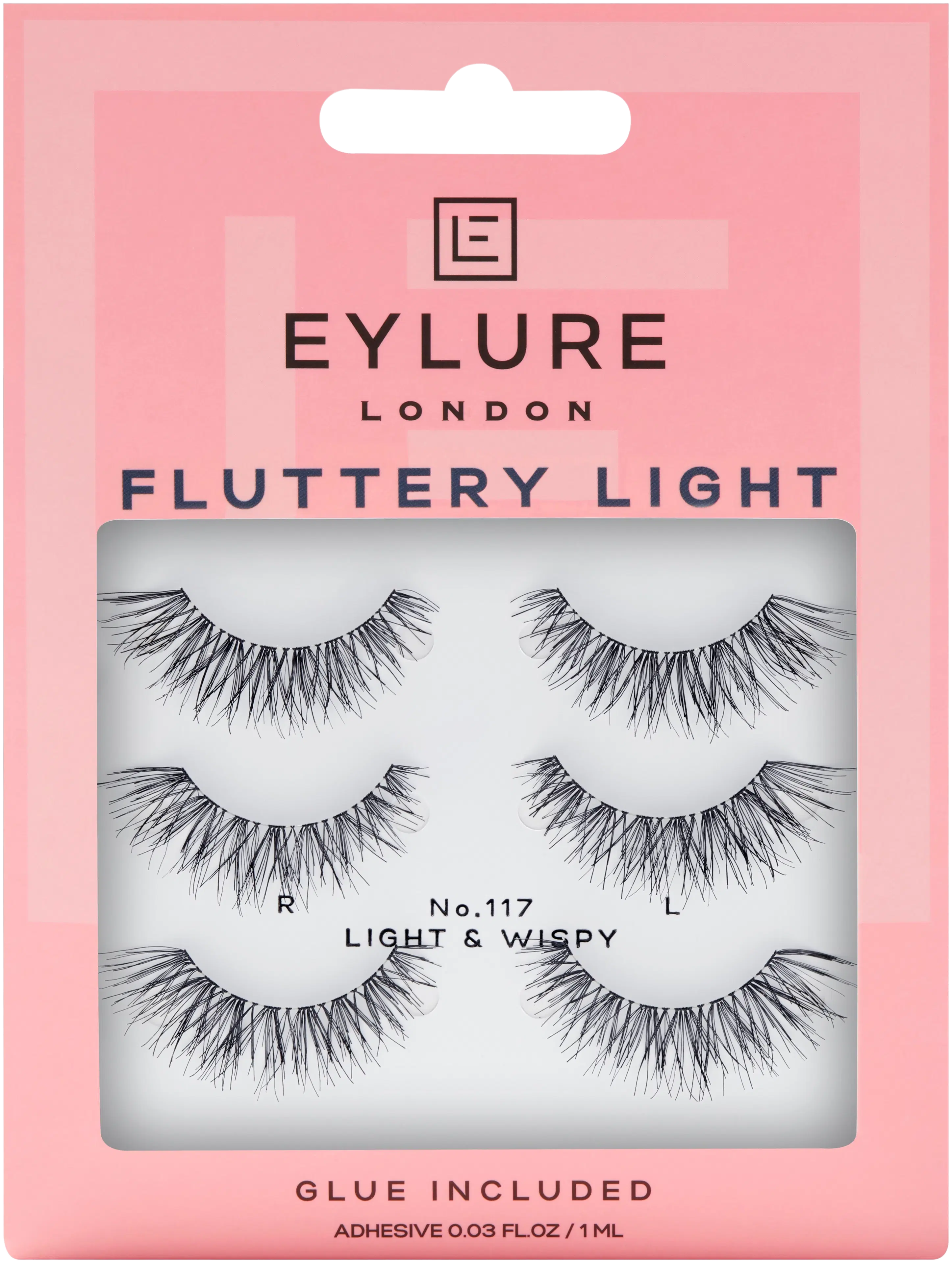 Eylure Fluttery Light 117 -irtoripset 3 paria ja liima