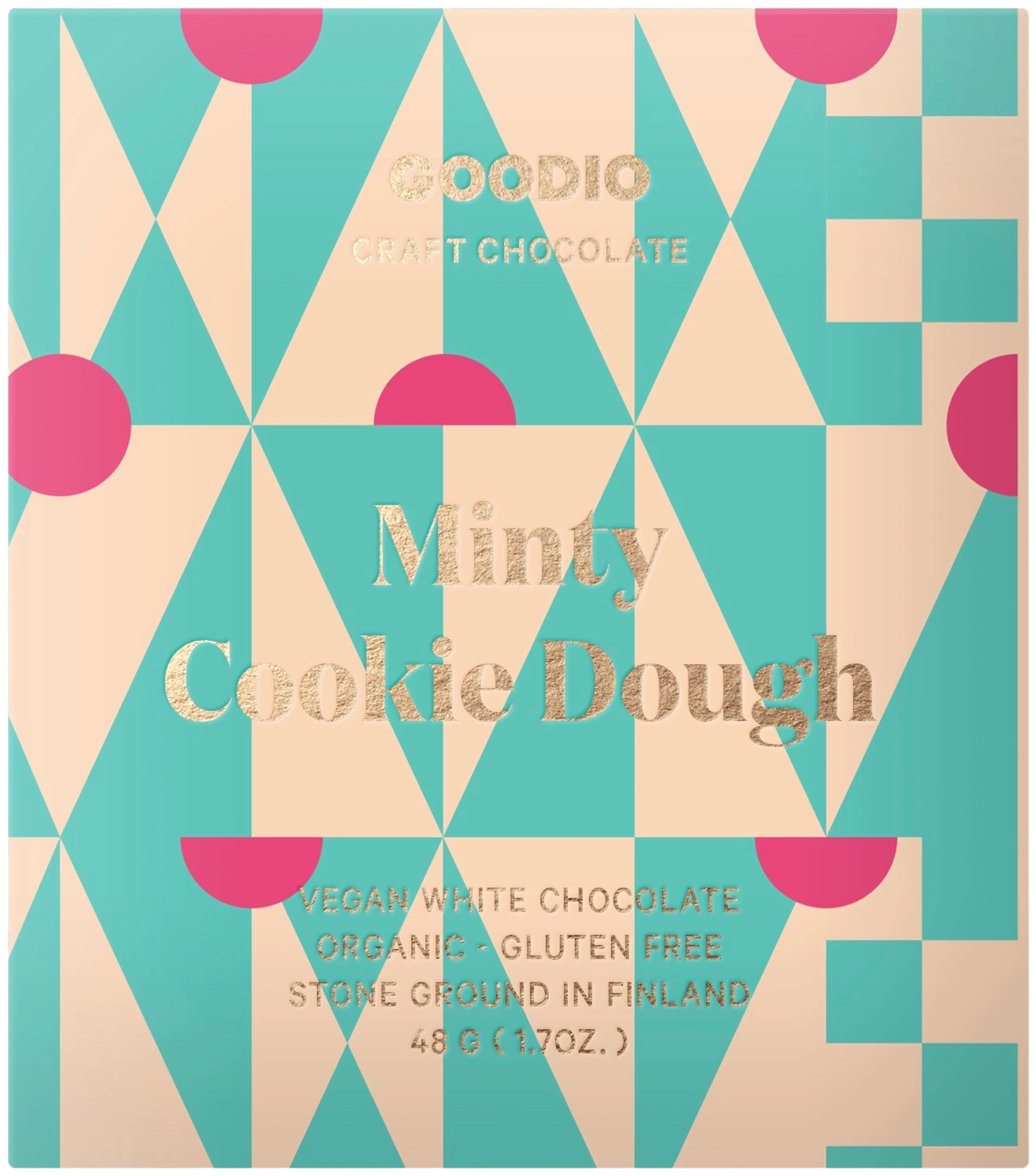 Goodio Minty Cookie Dough vegaaninen luomu valkosuklaa 48g