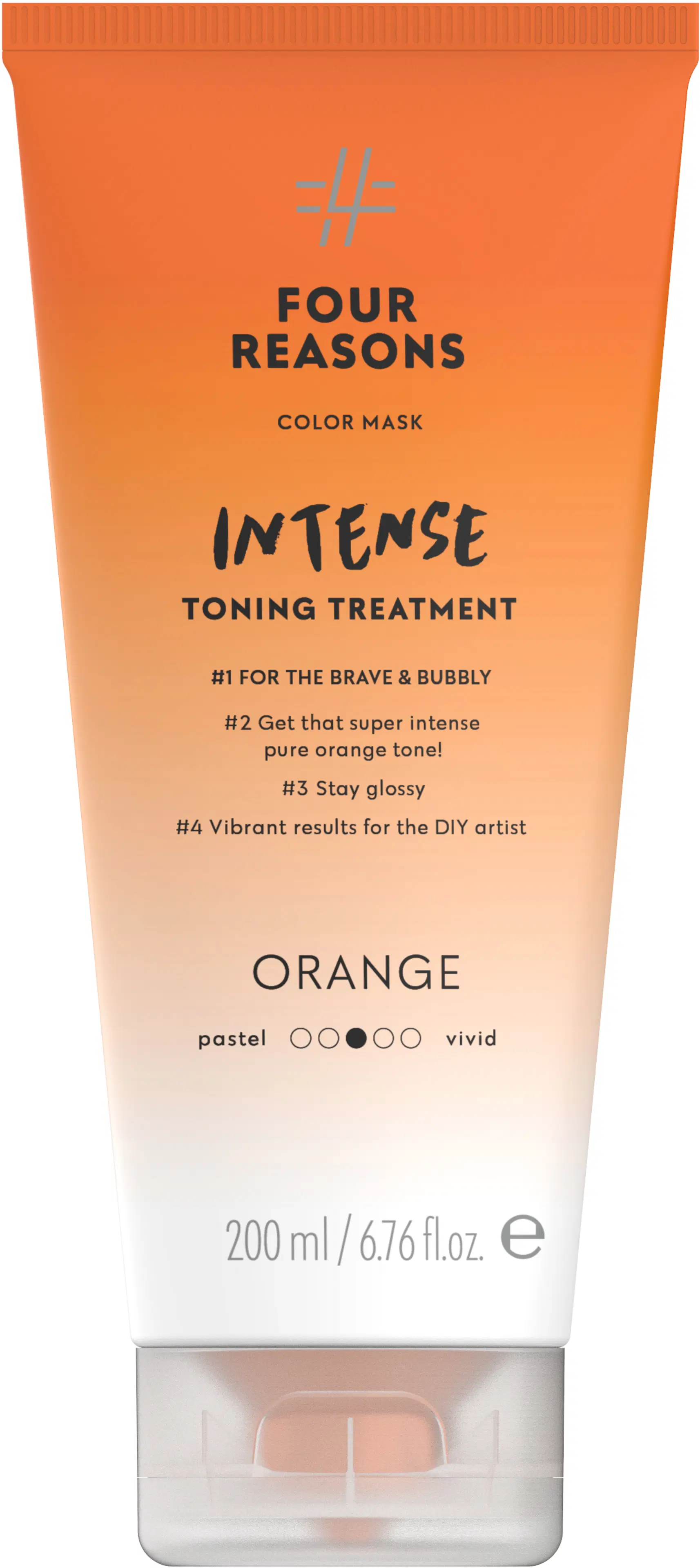 Four Reasons Color Mask Intense Toning Treatment Orange sävyttävä tehohoito 200 ml