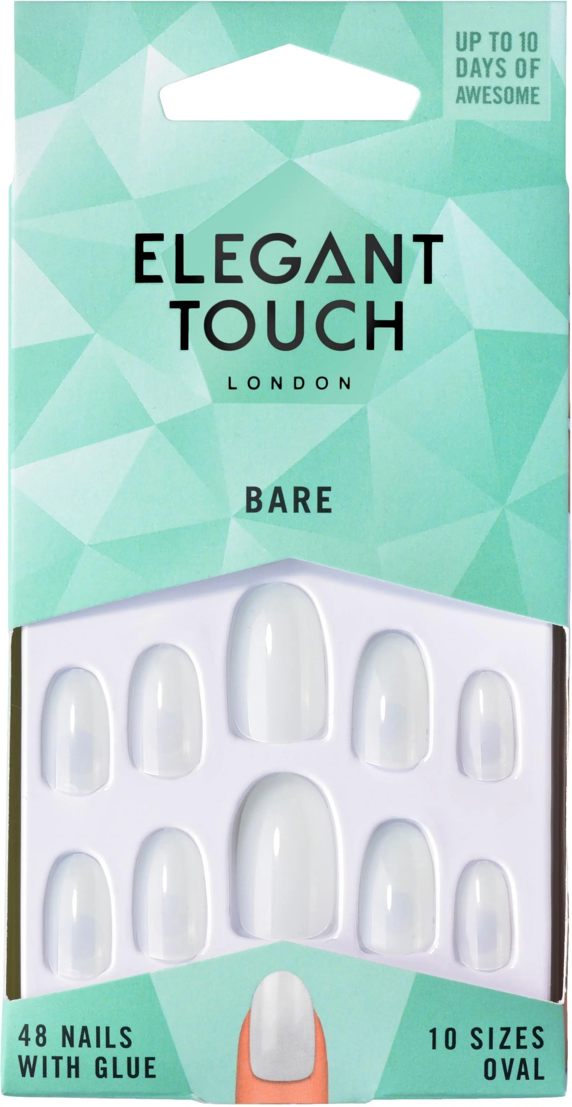 Elegant Touch Bare Nails Oval tekokynnet