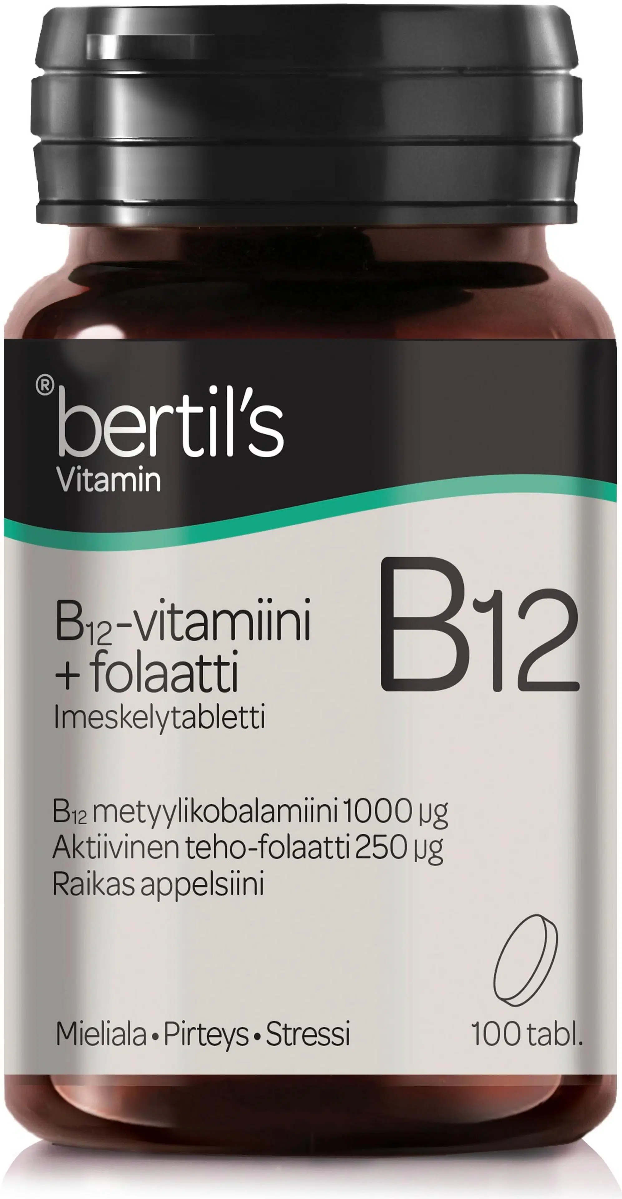 bertil´s B12-vitamiini+Folaatti 100 tabl.