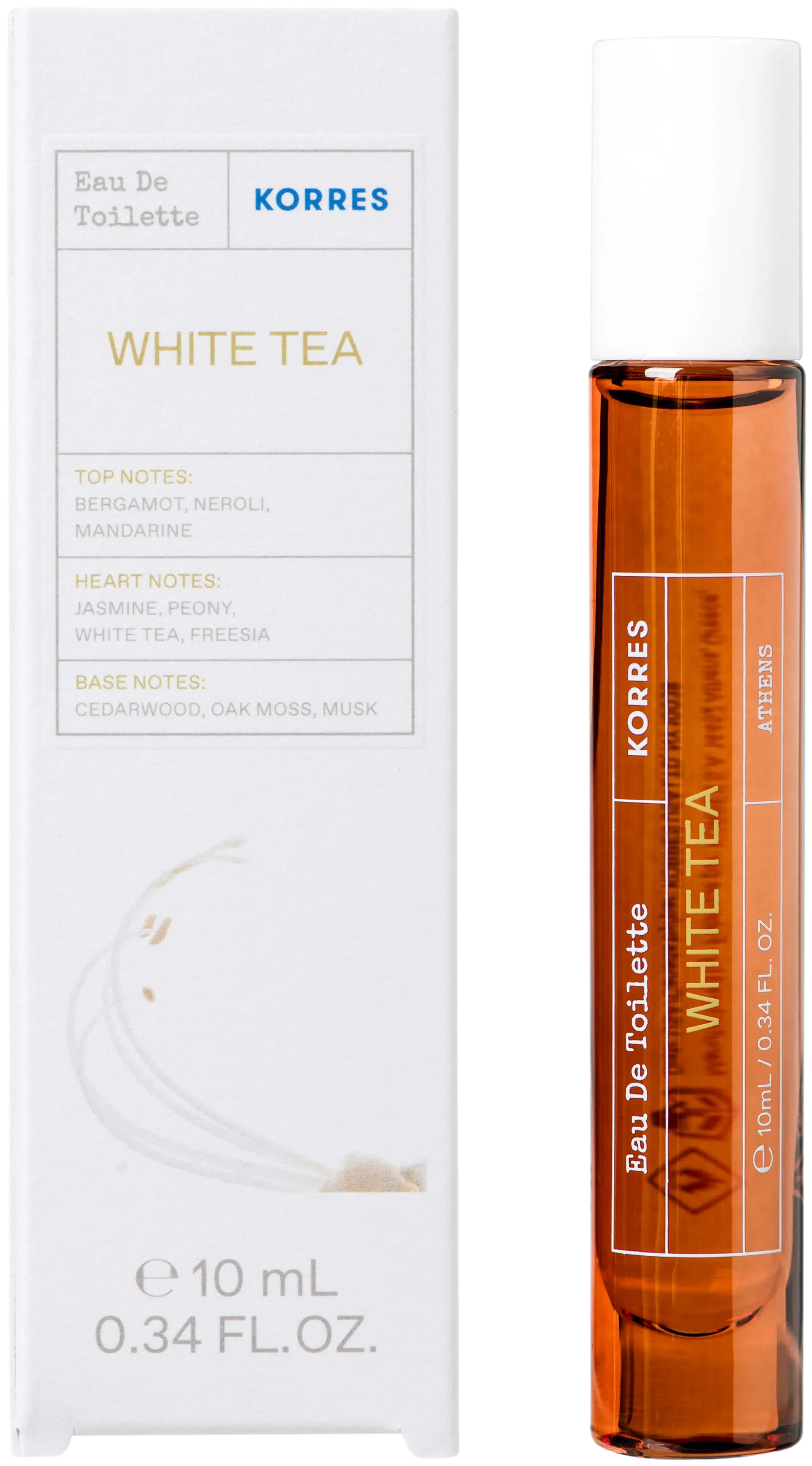 KORRES White Tea EdT roll-on tuoksu 10 ml