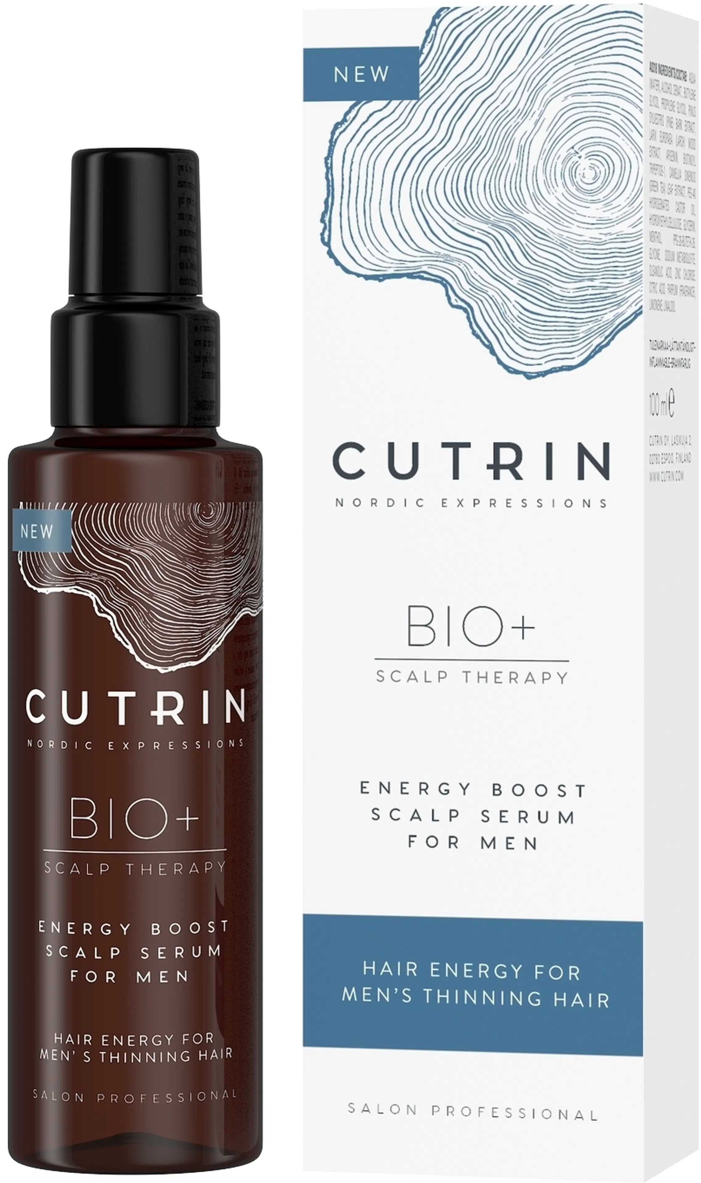 Cutirn BIO+ Energy Boost Scalp serum for men hiuspohjan seerumi 100 ml