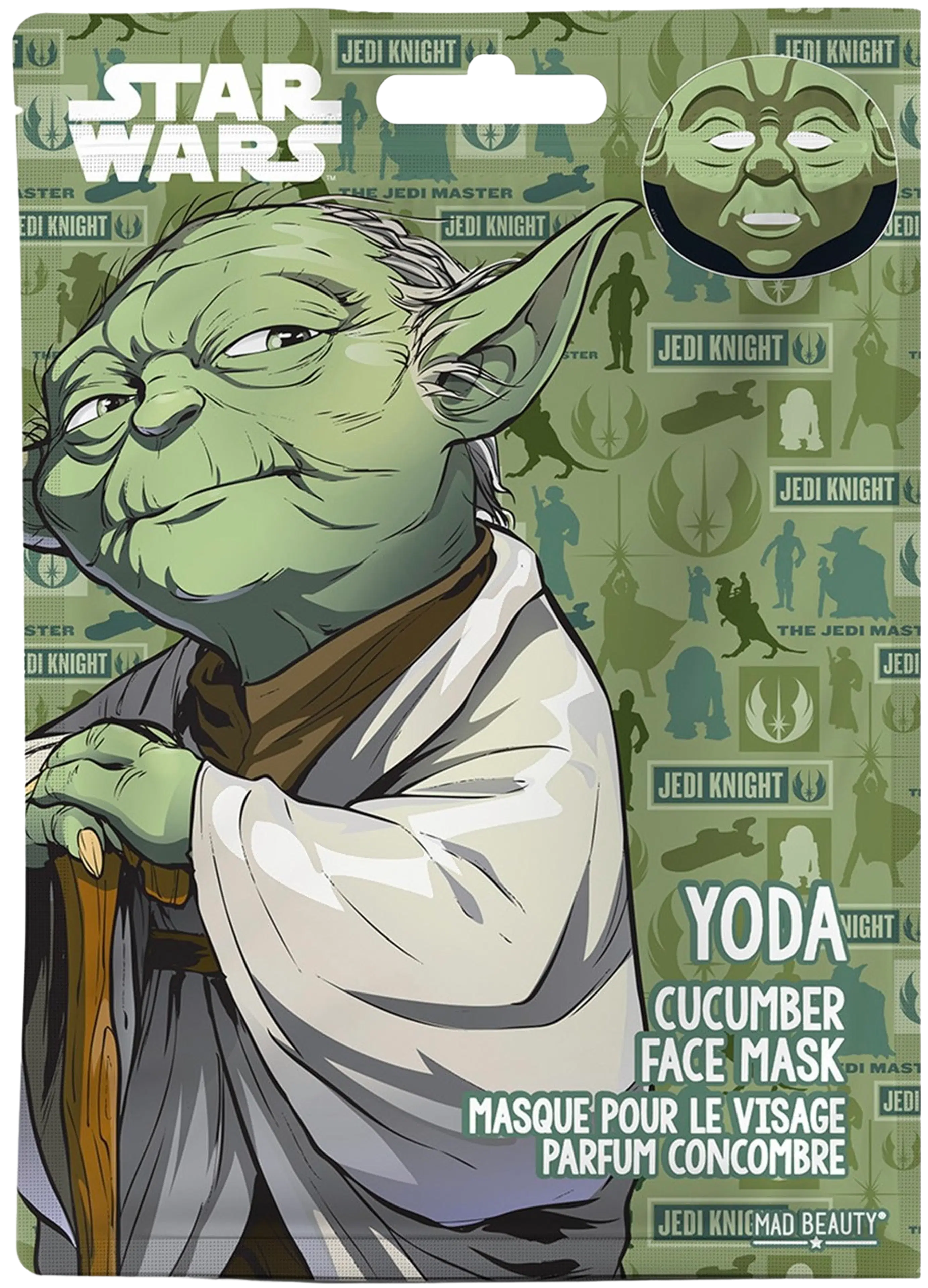 Mad Beauty Star Wars Face Mask Yoda -kangasnaamio
