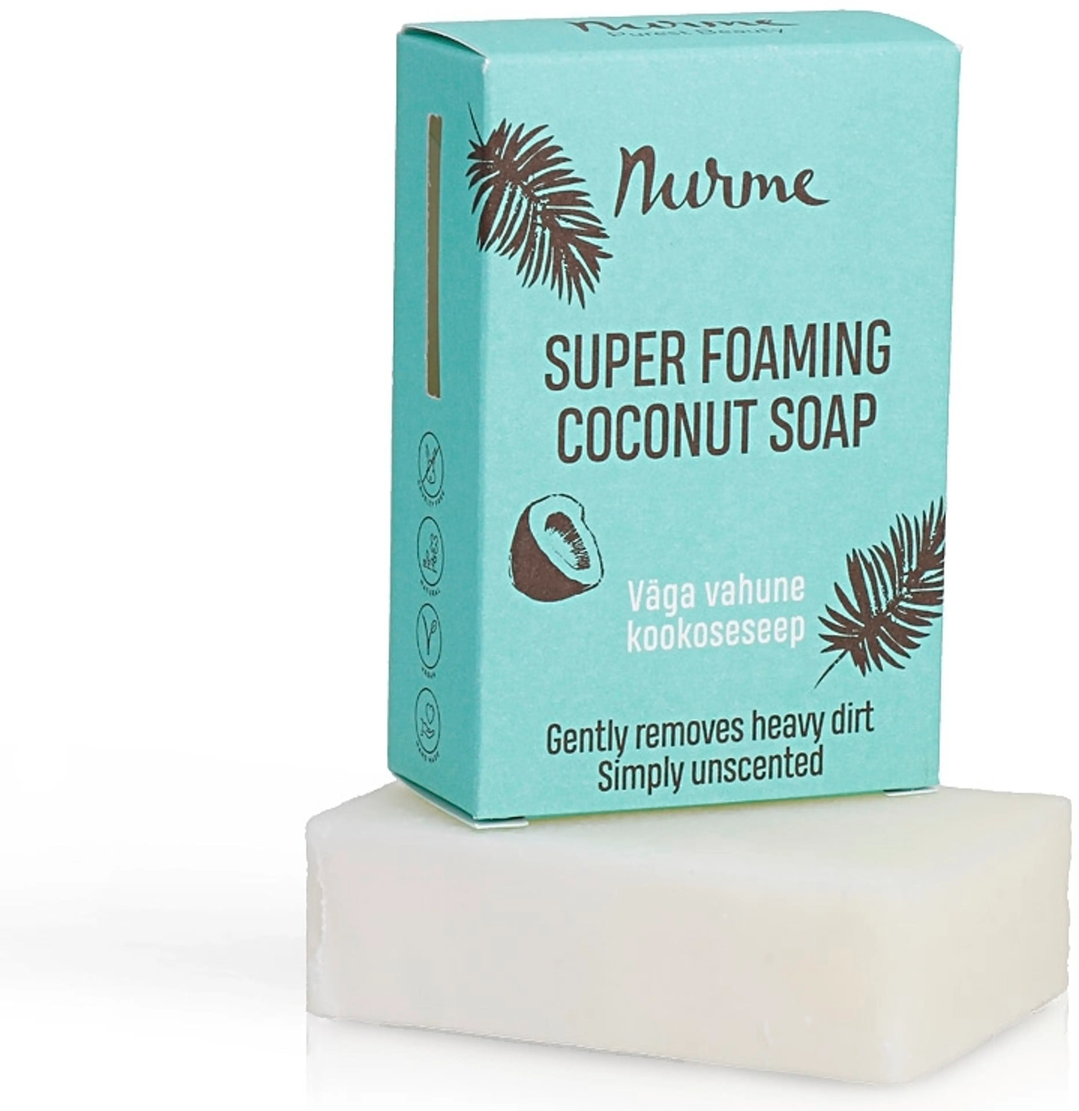 Nurme Super Foaming Coconut Soap – Vaahtoava Kookossaippua 100g