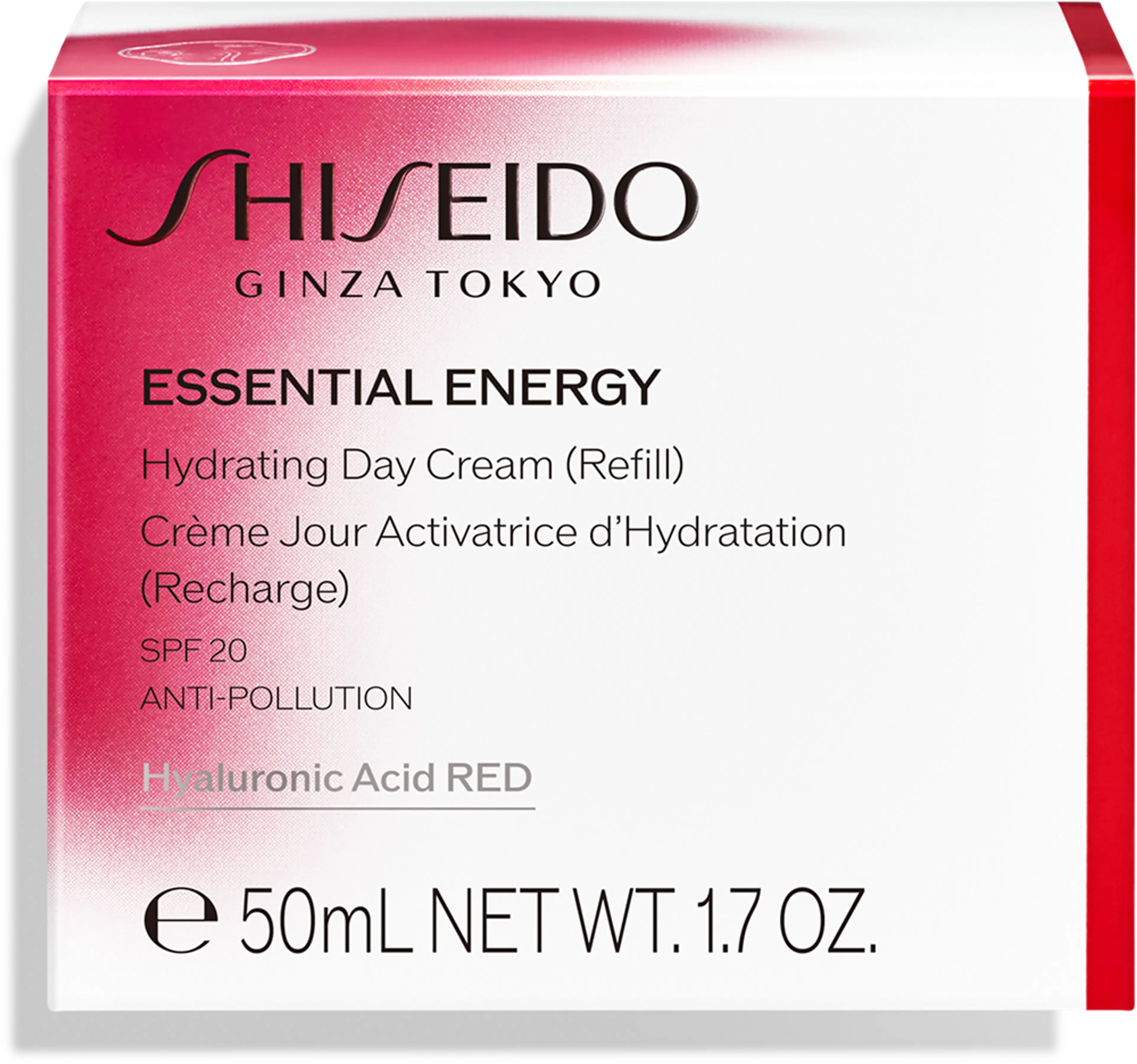 Shiseido Essential Energy Hydrating Day Cream SPF20 Refill kosteusvoiteen täyttöpakkaus 50 ml