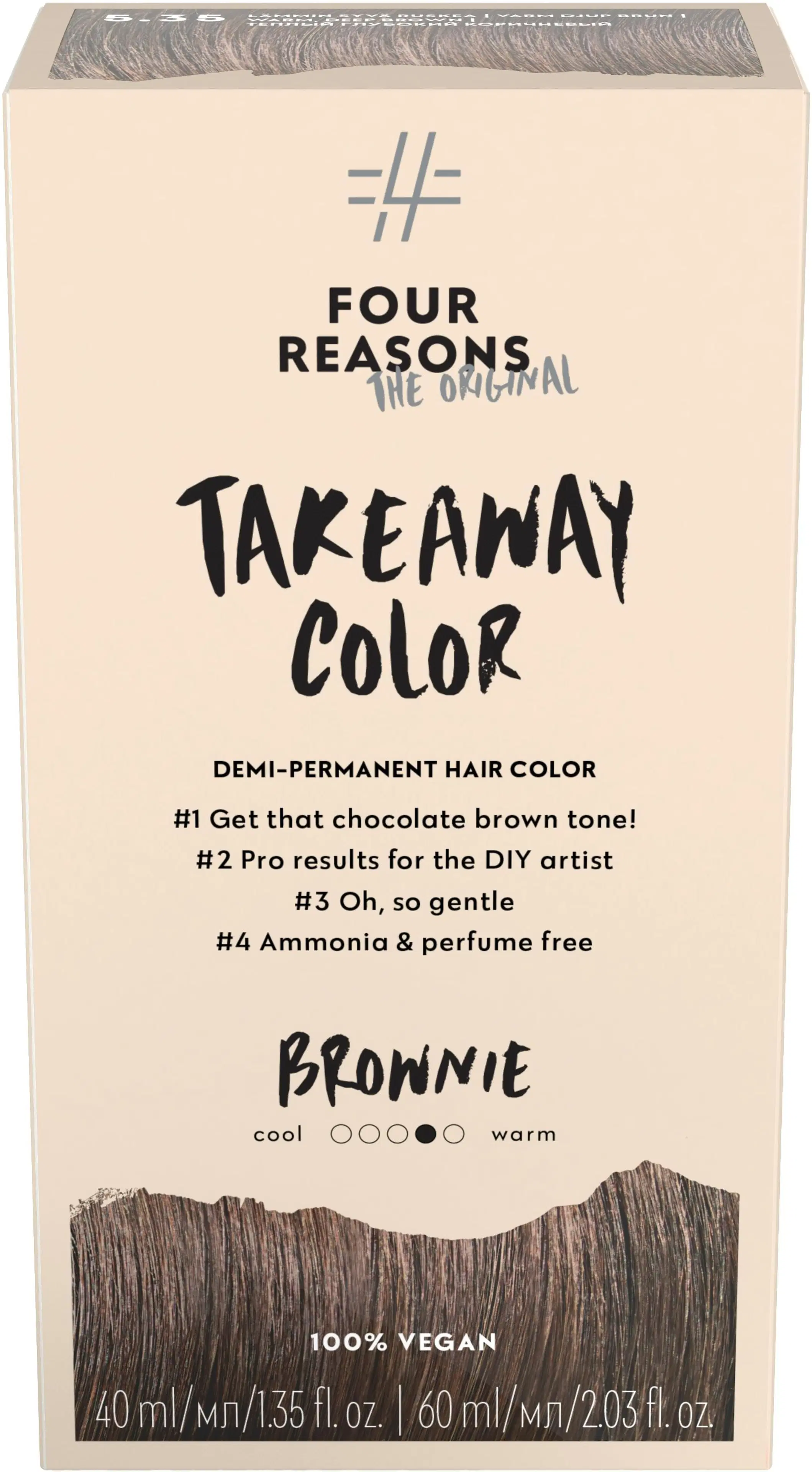 Four Reasons Original Takeaway Color 5.35 Brownie kestosävyte