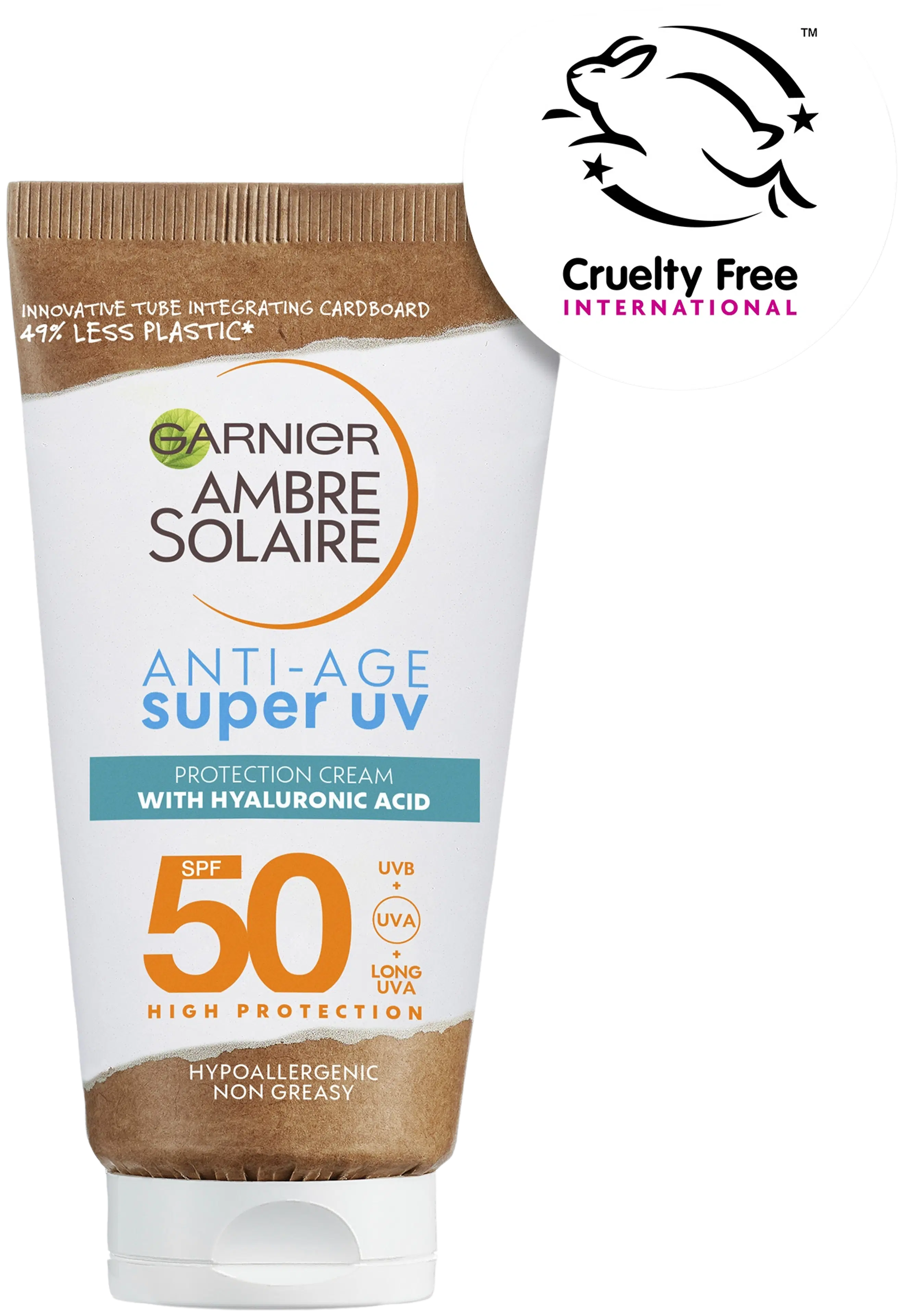 Garnier Ambre Solaire Super UV Aurinkosuoja kasvoille normaalille iholle 50 ml