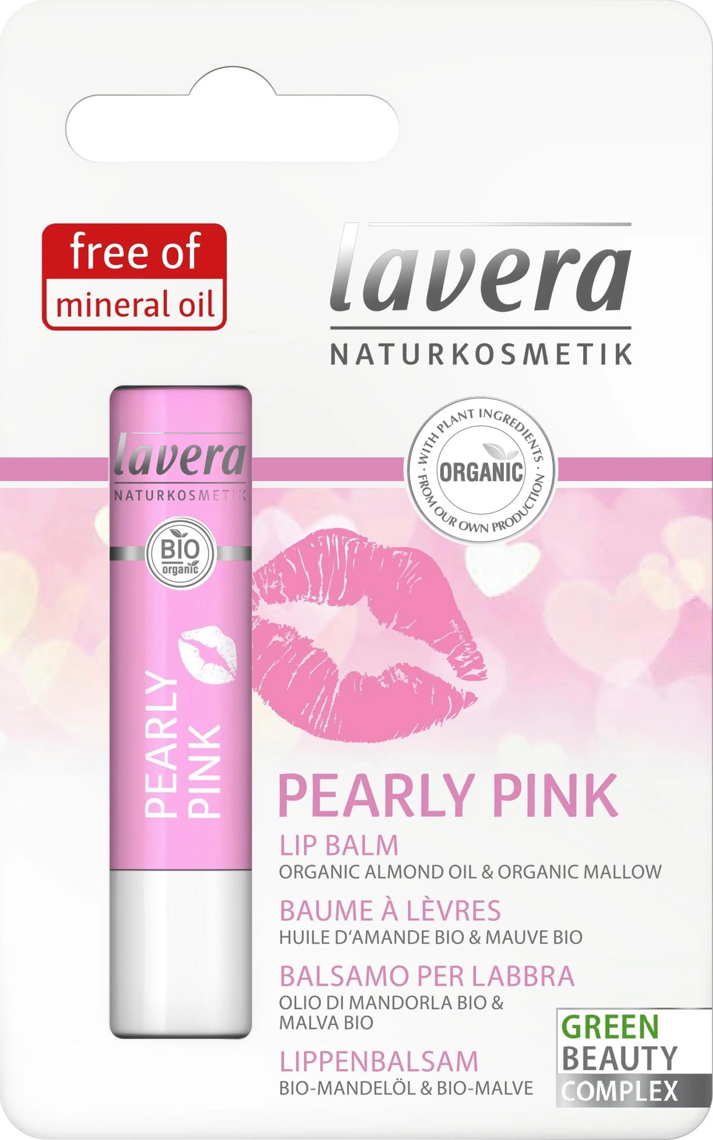 lavera Pearly Pink Lip Balm Huulivoide 4,5g
