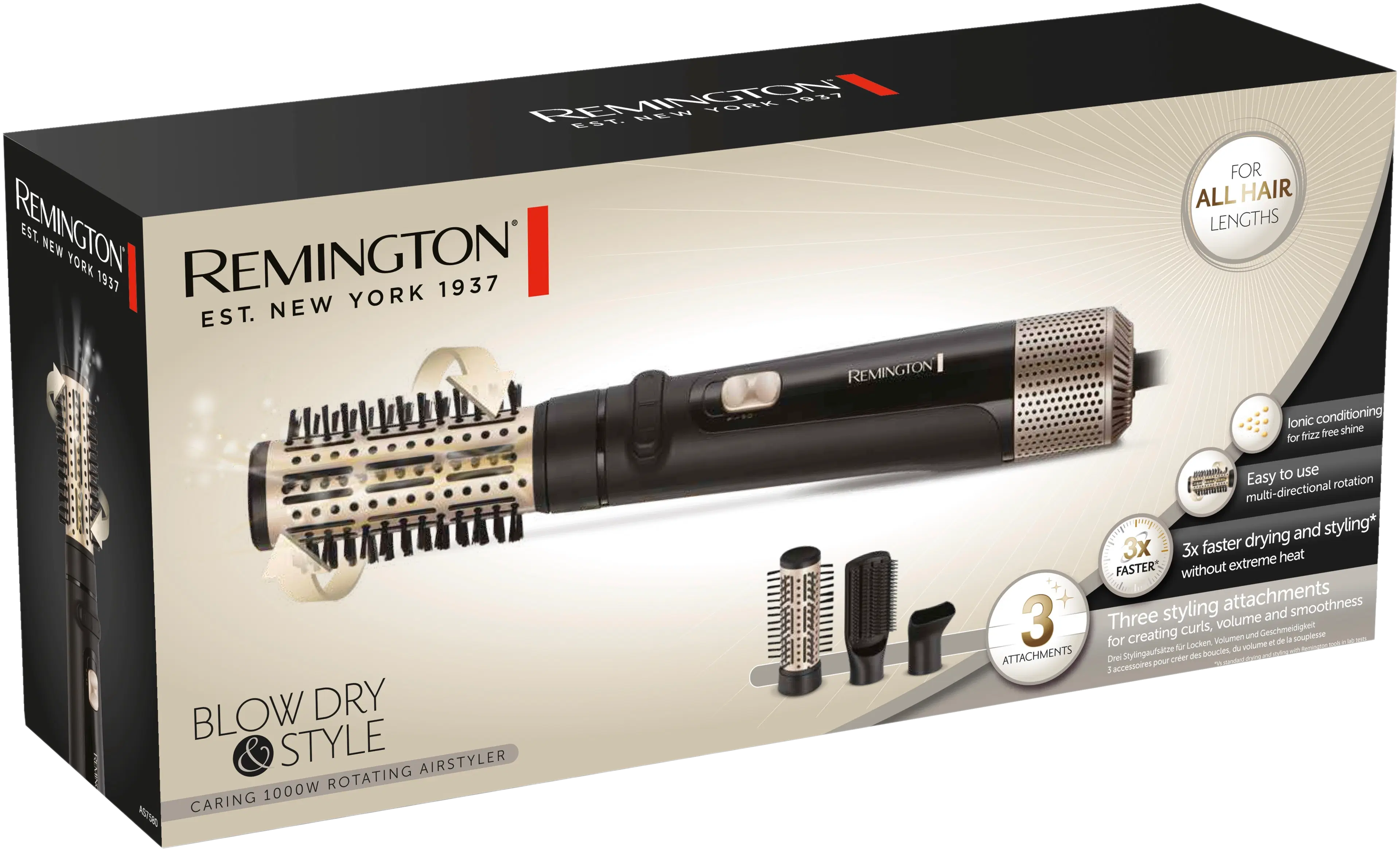 Remington pyörivä ilmakiharrin Blow Dry & Style AS7580