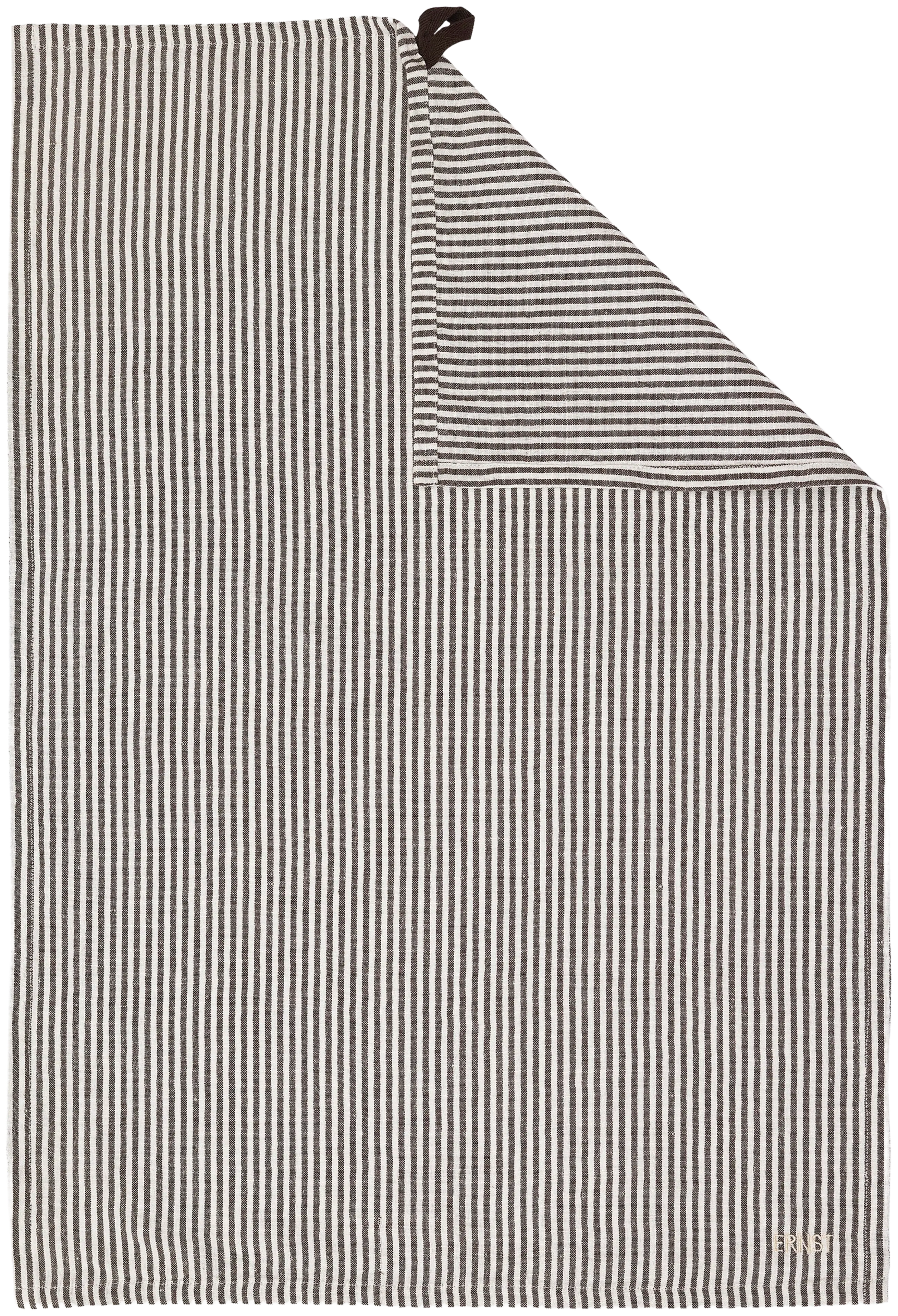 ERNST keittiöpyyhe 47x70cm valkoinen/ruskea raita