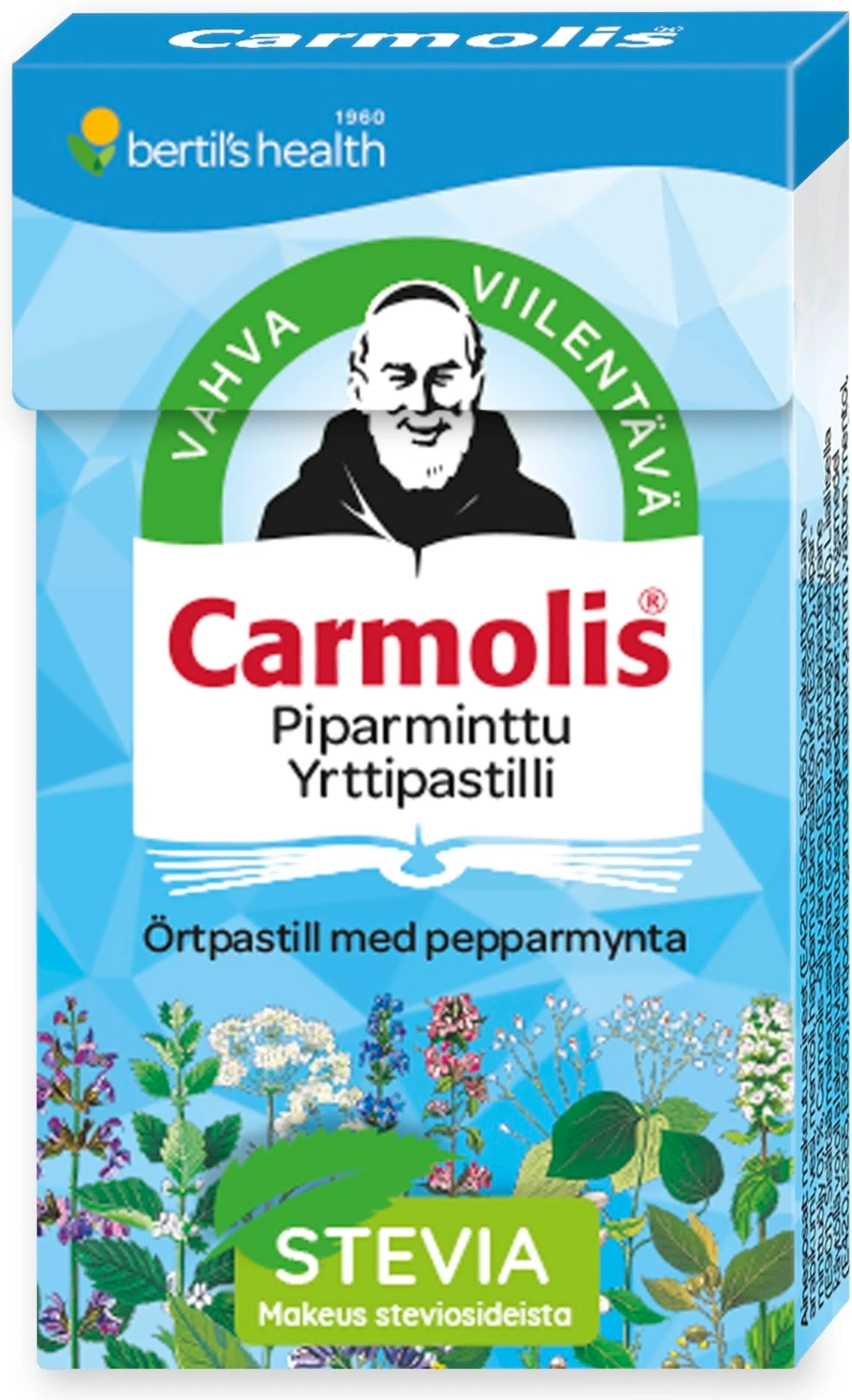 bertil´s health Carmolis piparminttu yrttipastilli 45 g