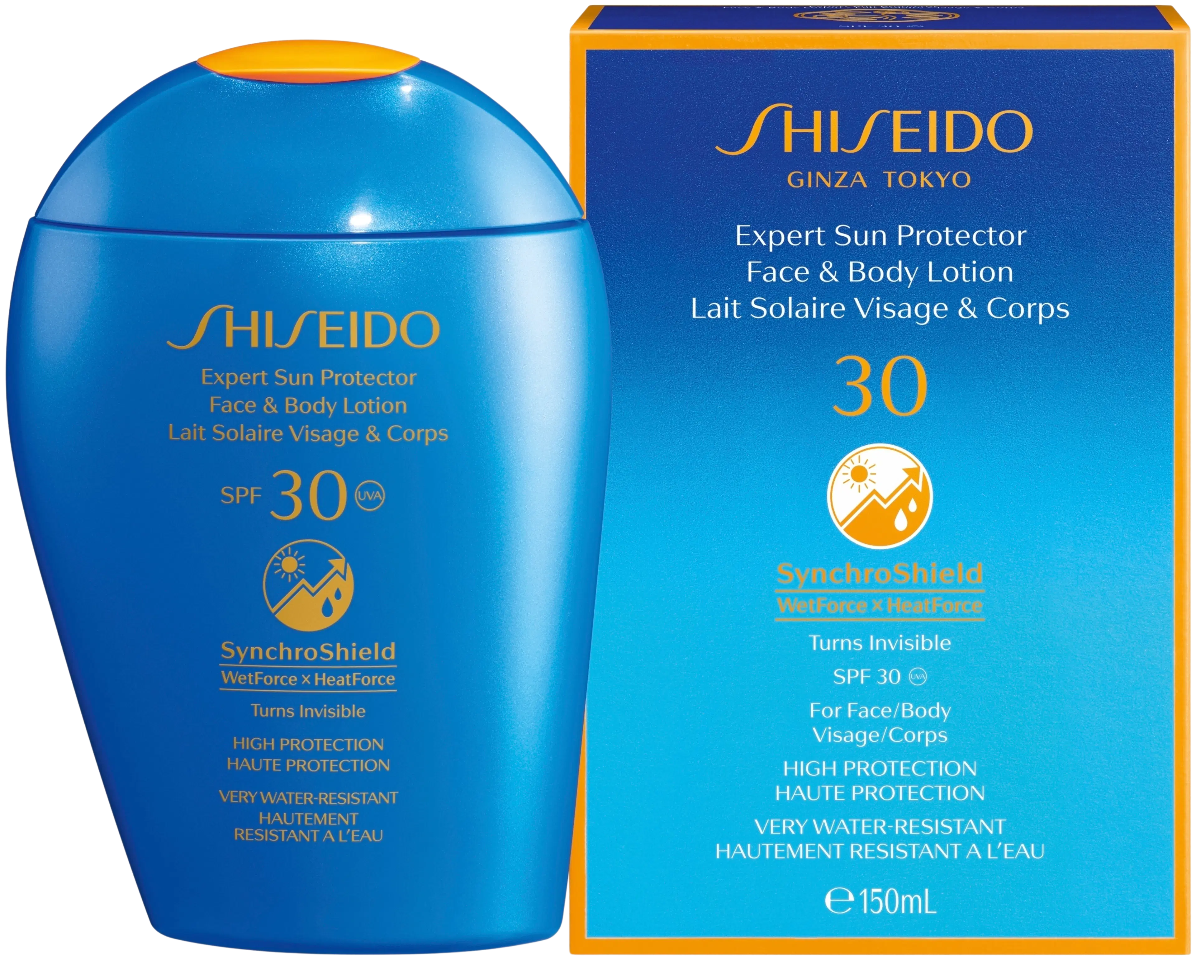 Shiseido Expert Sun Protector Face&Body Lotion SPF30 aurinkosuojaemulsio kasvoille ja vartalolle 150 ml