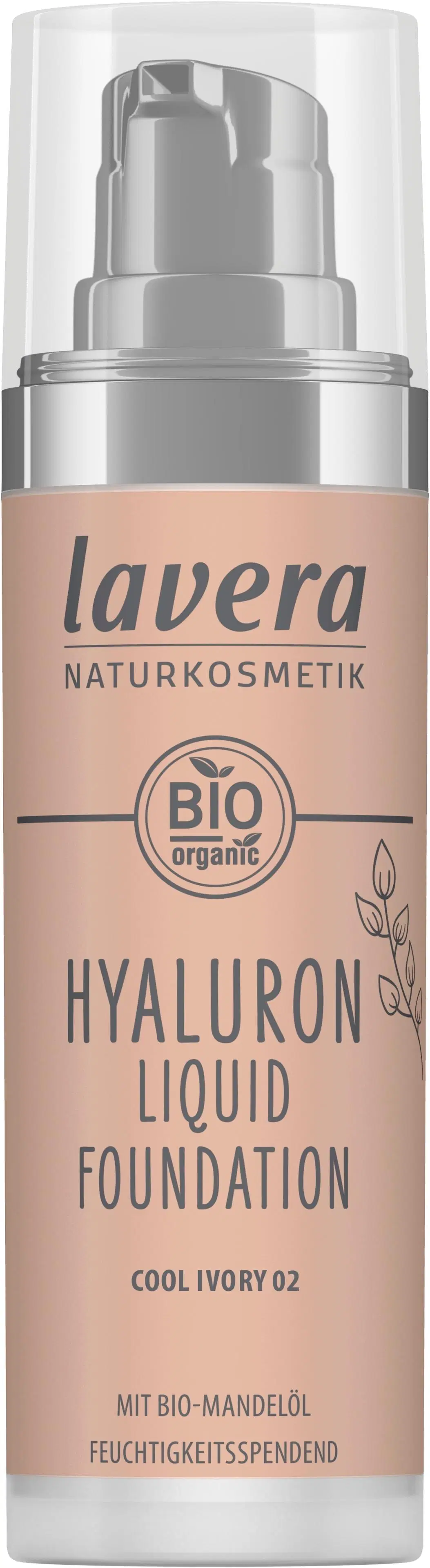 lavera Hyaluron Liquid Foundation -Natural Ivory 01- 30 ml