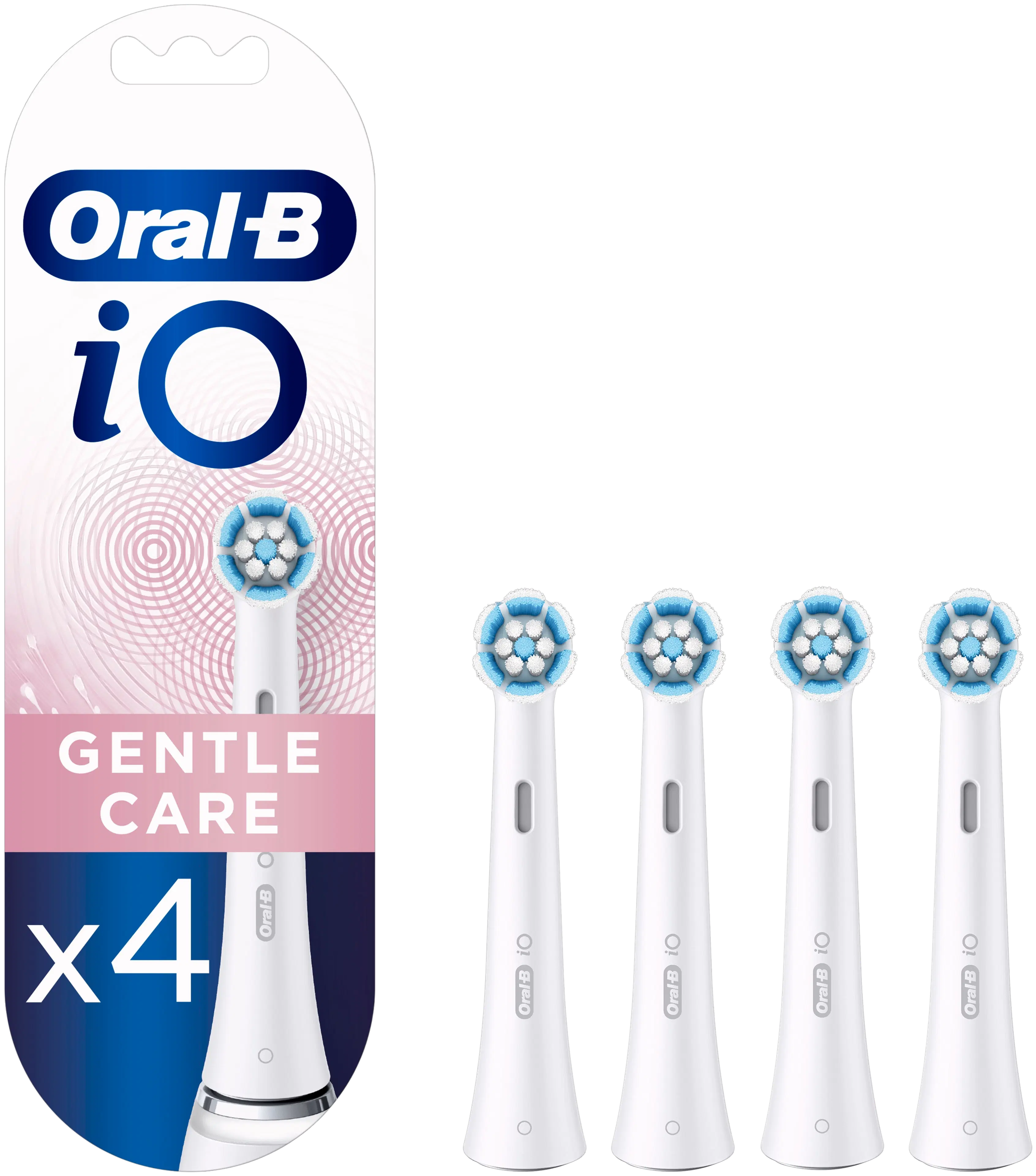 Oral-B iO Gentle Care -Vaihtoharjat, 4 Kpl:n Pakkaus