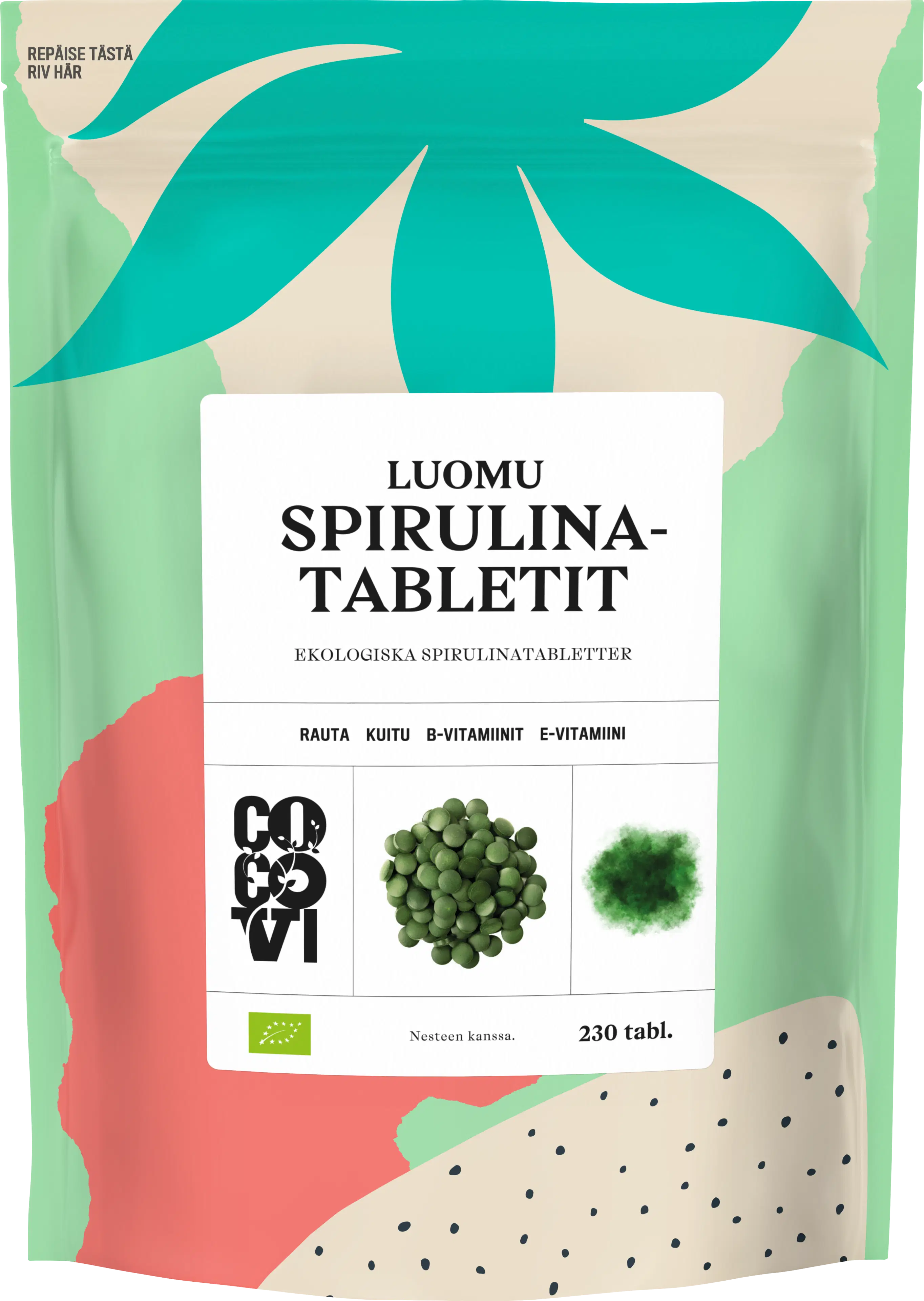 CocoVi Luomu Spirulinatabletit 230kpl