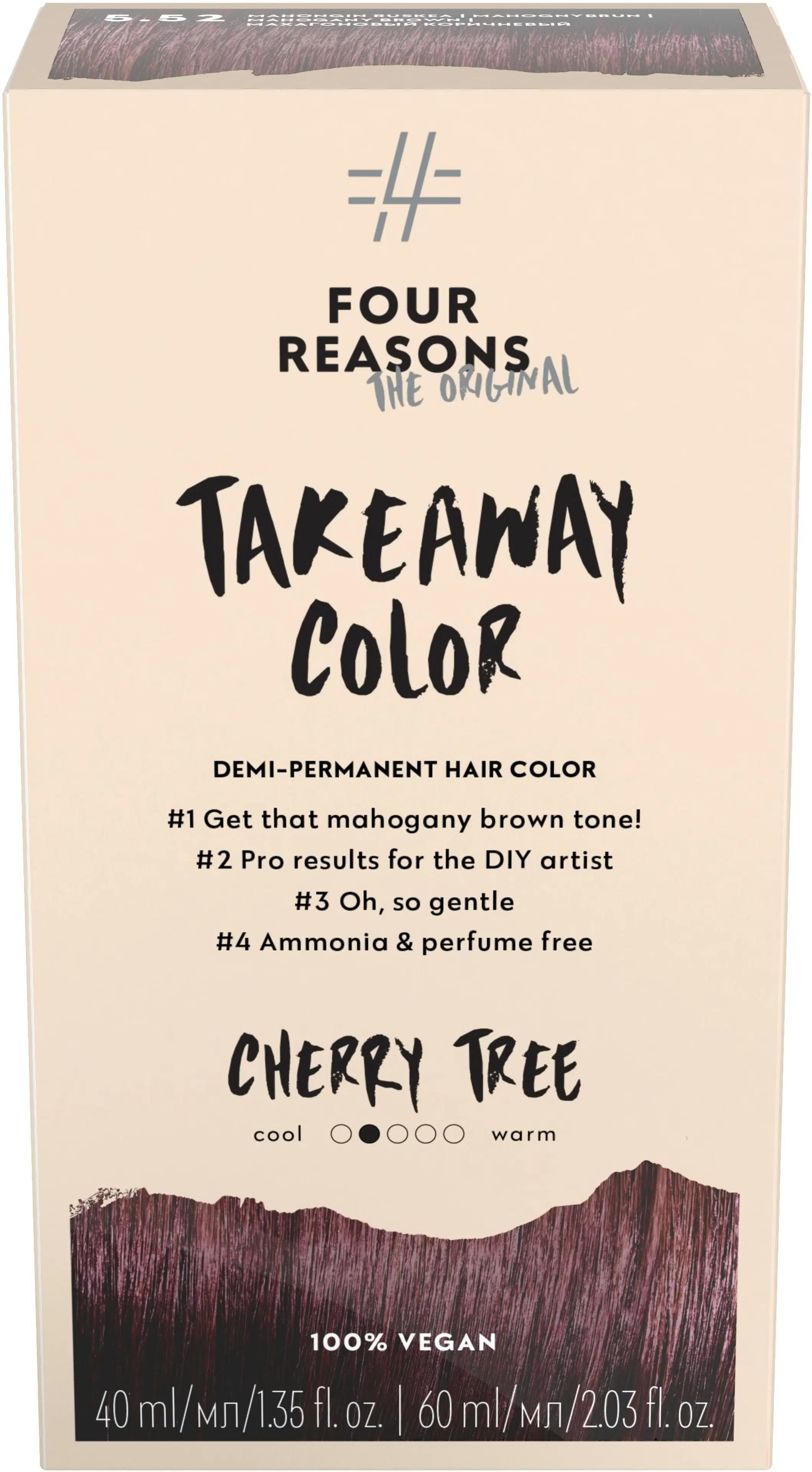 Four Reasons Original Takeaway Color 5.52 Cherry Tree kestosävyte