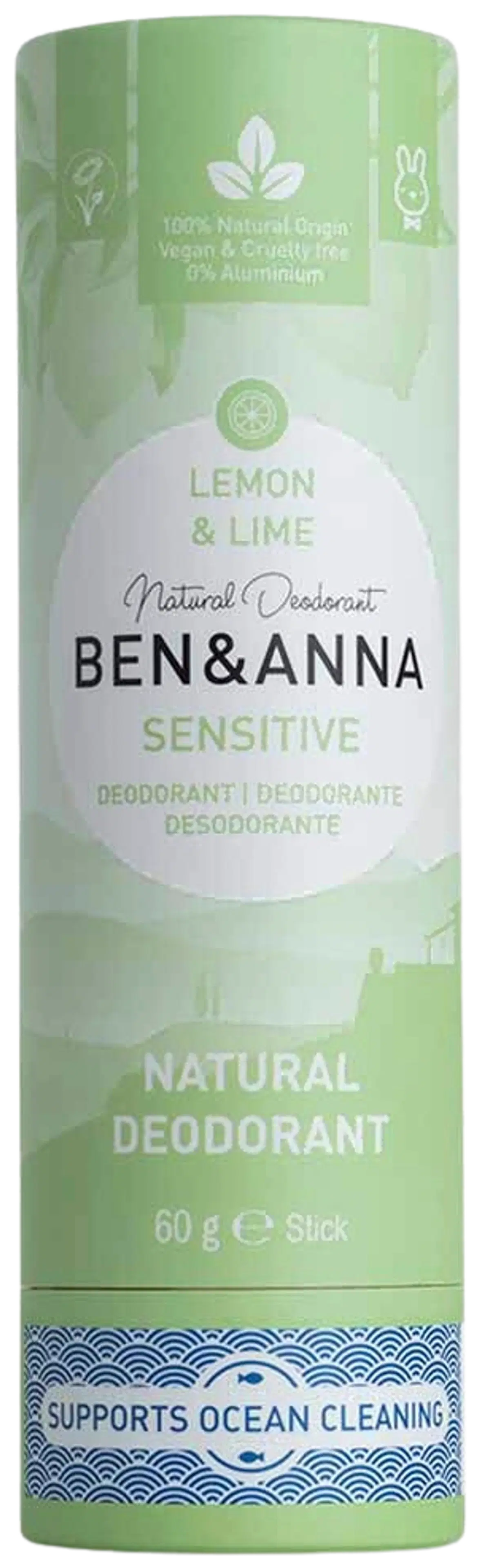 Ben & Anna Sensitive Lemon & Lime Deodorantti 60 g