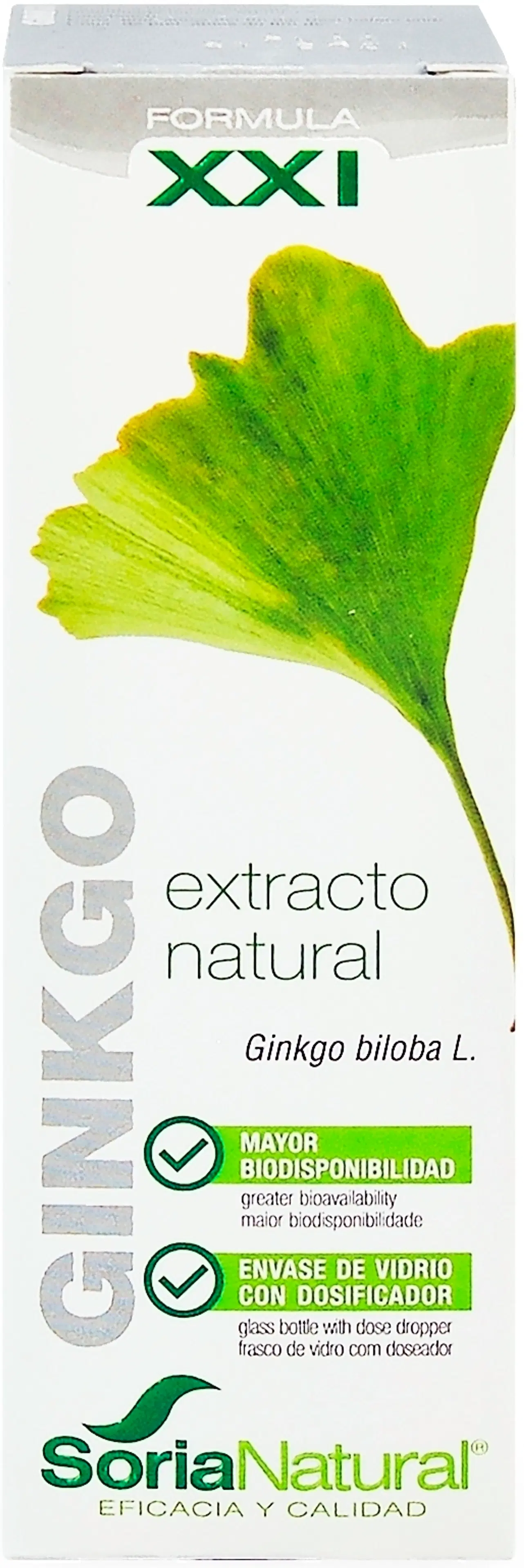 Soria Natural Ginkgo Formula XXI Neidonhiuspuu-uute 50 ml