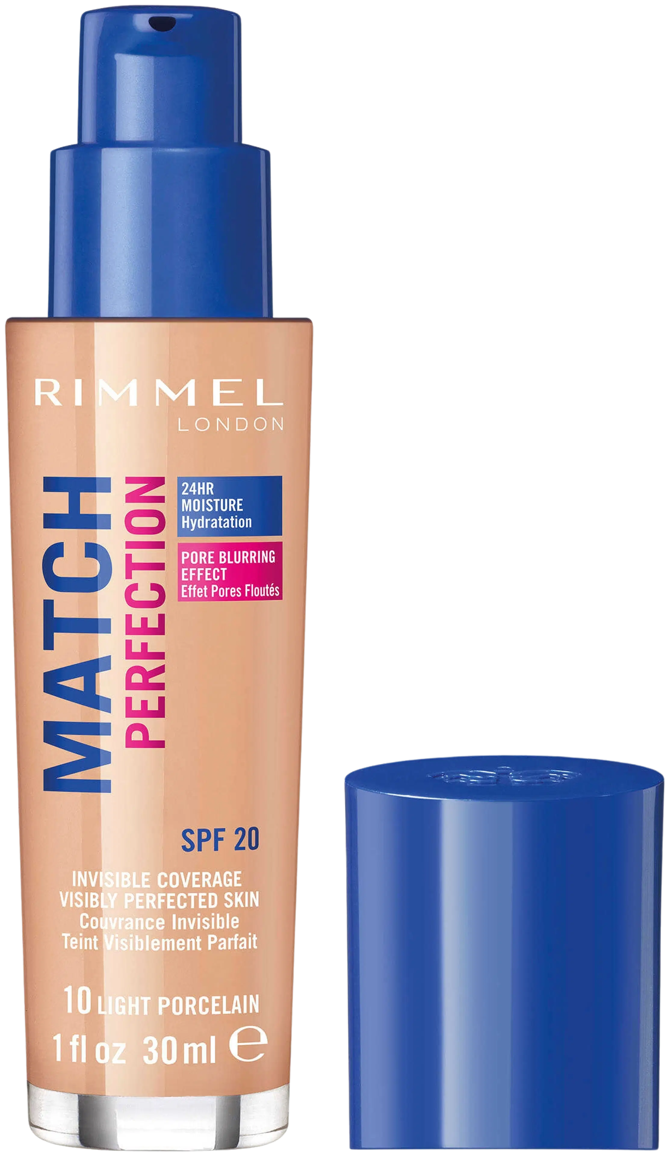 Rimmel 30ml Match Perfection Foundation SPF 20 Light Porcelain meikkivoide