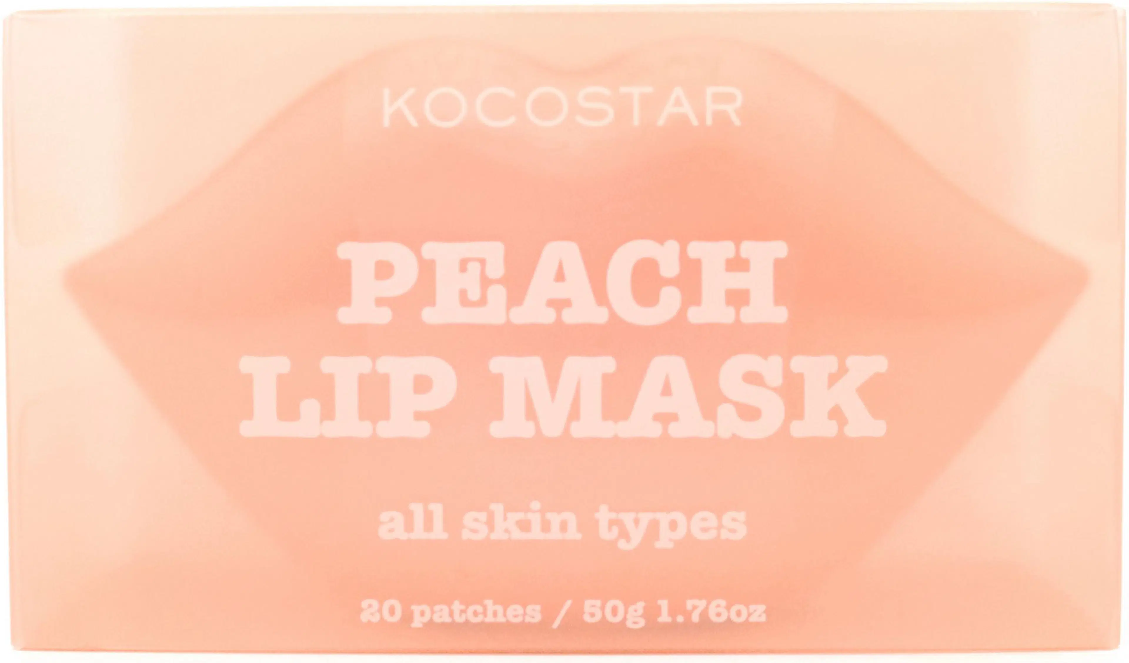 KOCOSTAR Peach Lip Mask persikkahuulinaamio 20 kpl