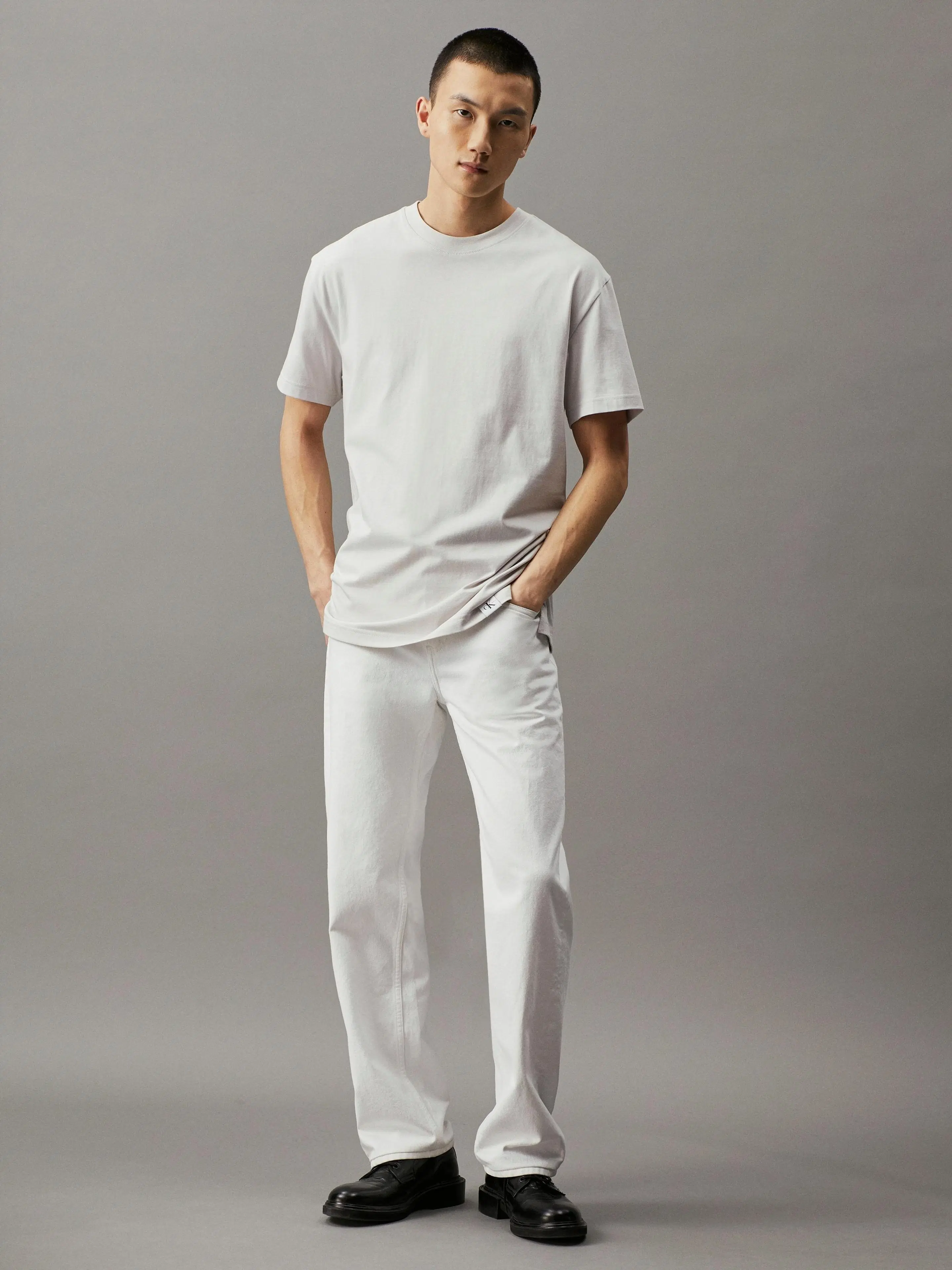 Calvin Klein Jeans Woven tab long t-paita