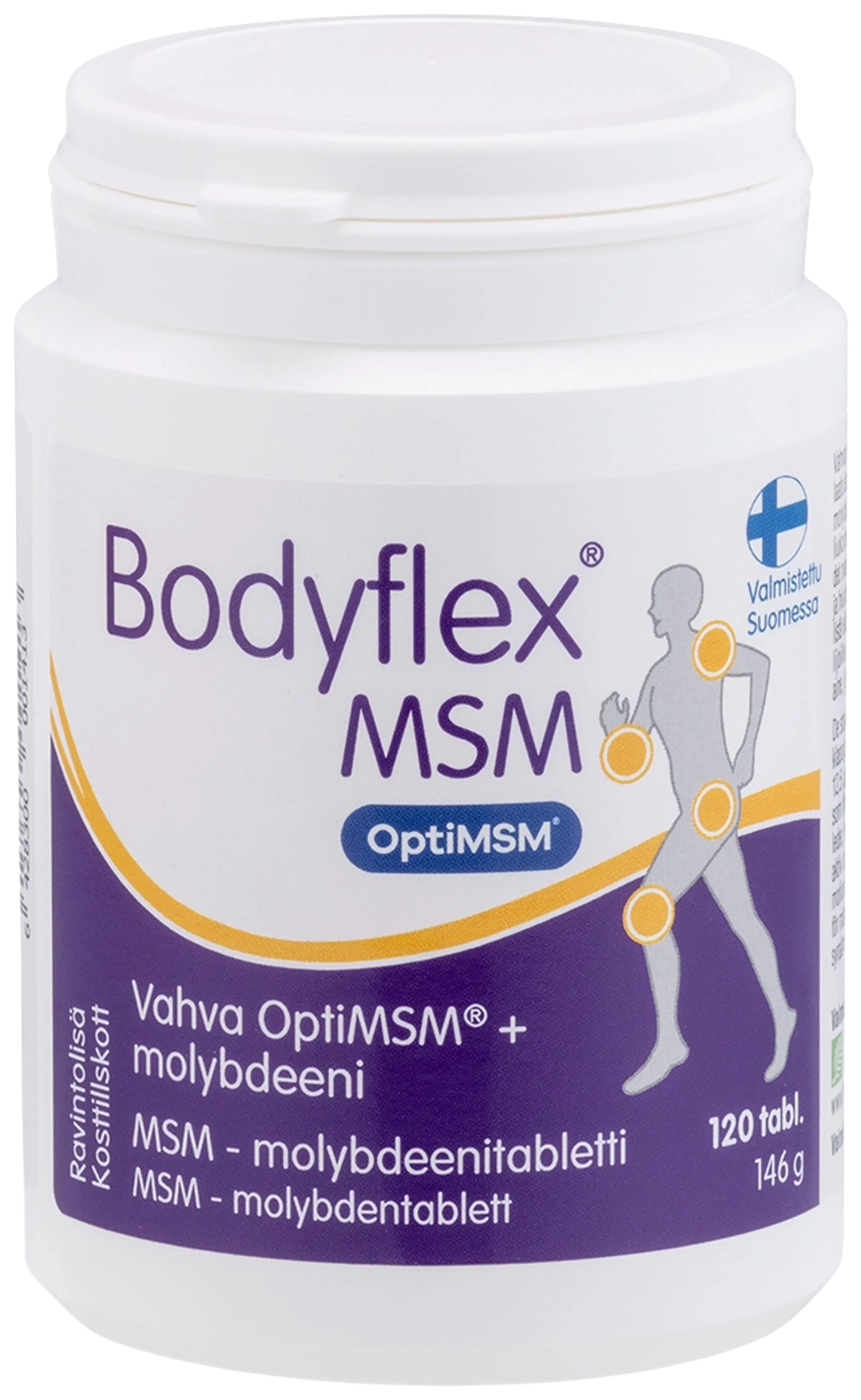Bodyflex MSM MSM-molybdeenitabletti 120 tabl