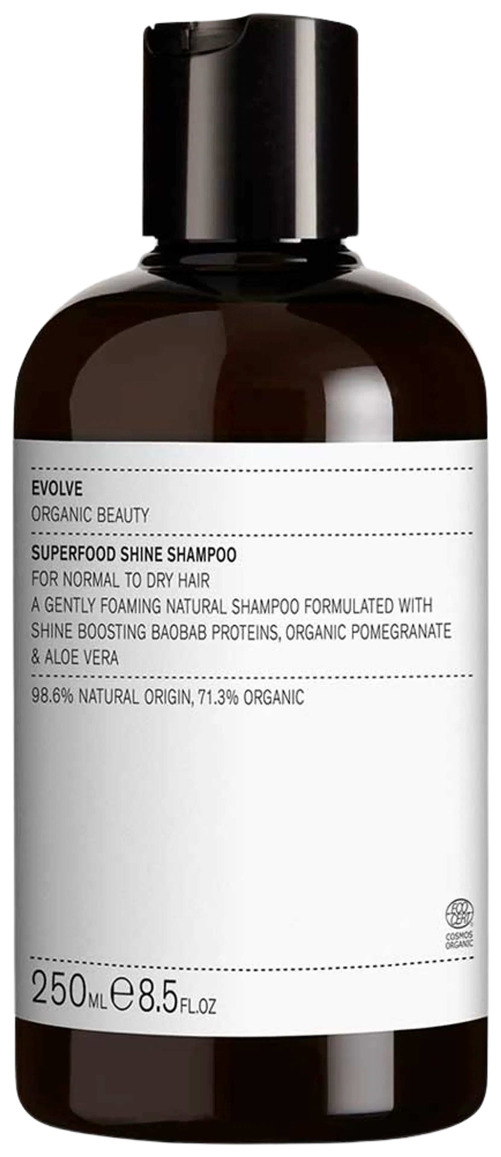 Evolve Organic Beauty Superfood Shine Shampoo 250ml