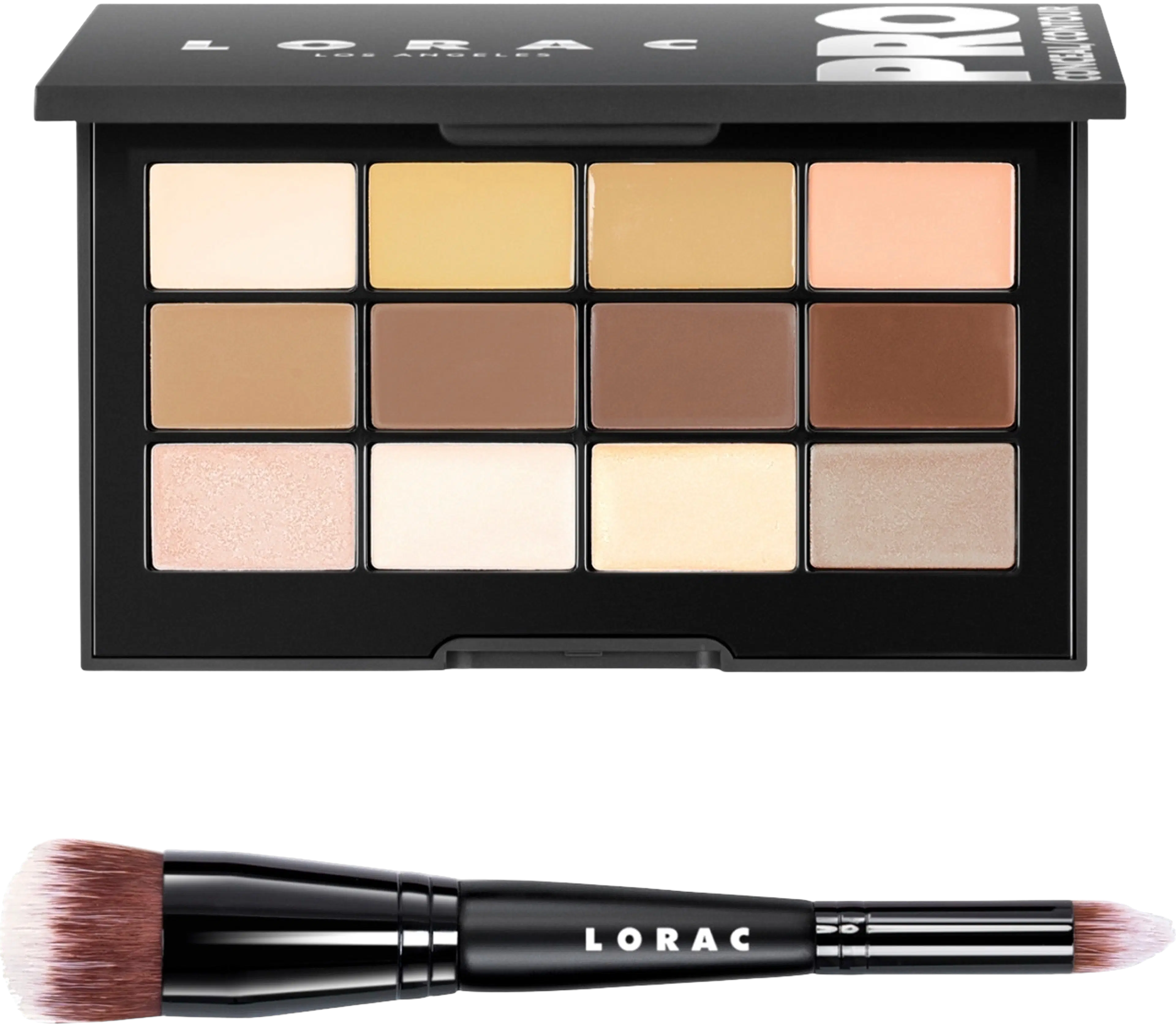LORAC PRO Conceal & Contour Palette & Makeup Brush 13,2g + sivellin