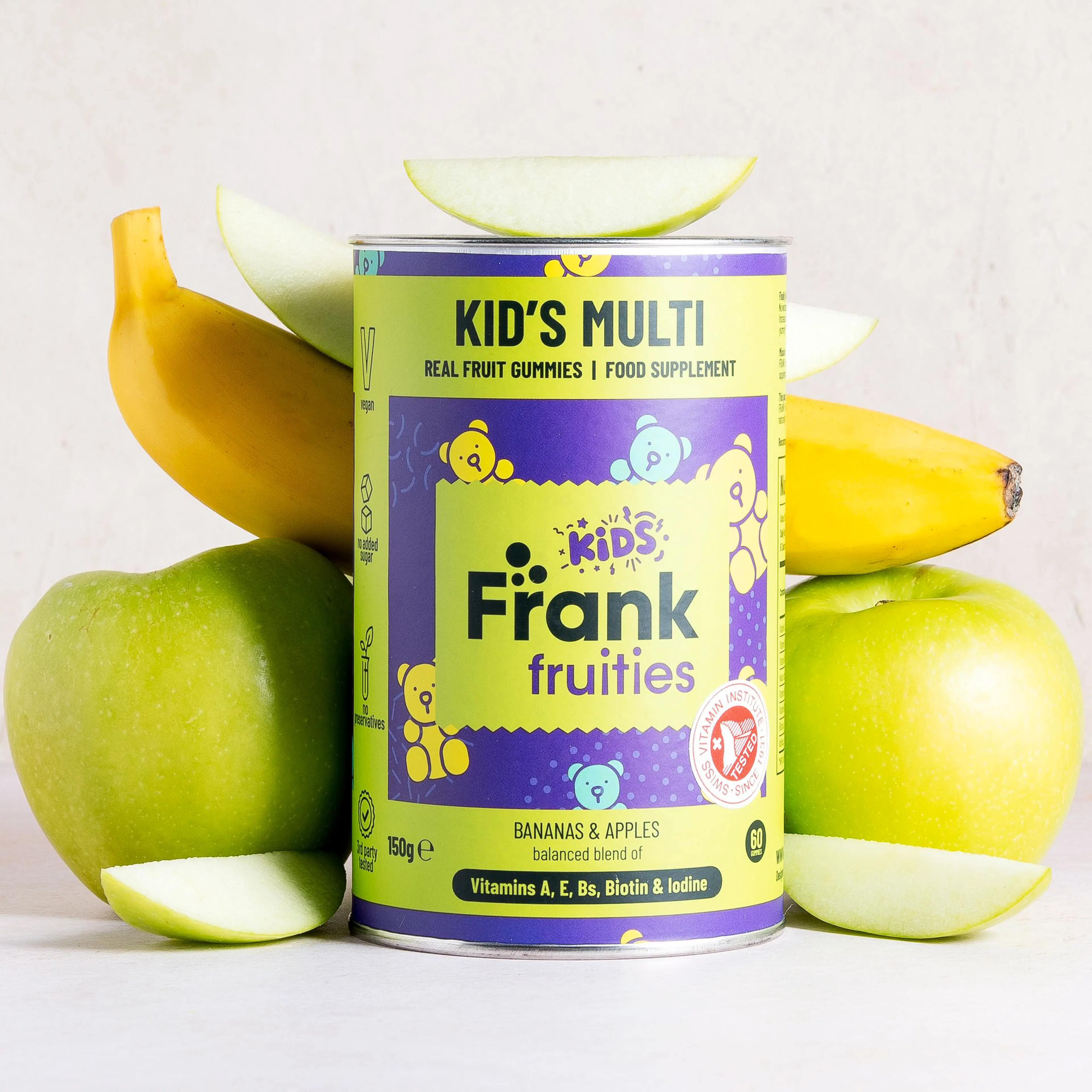 Frank Fruities Kids vitamiinipala 60 kpl