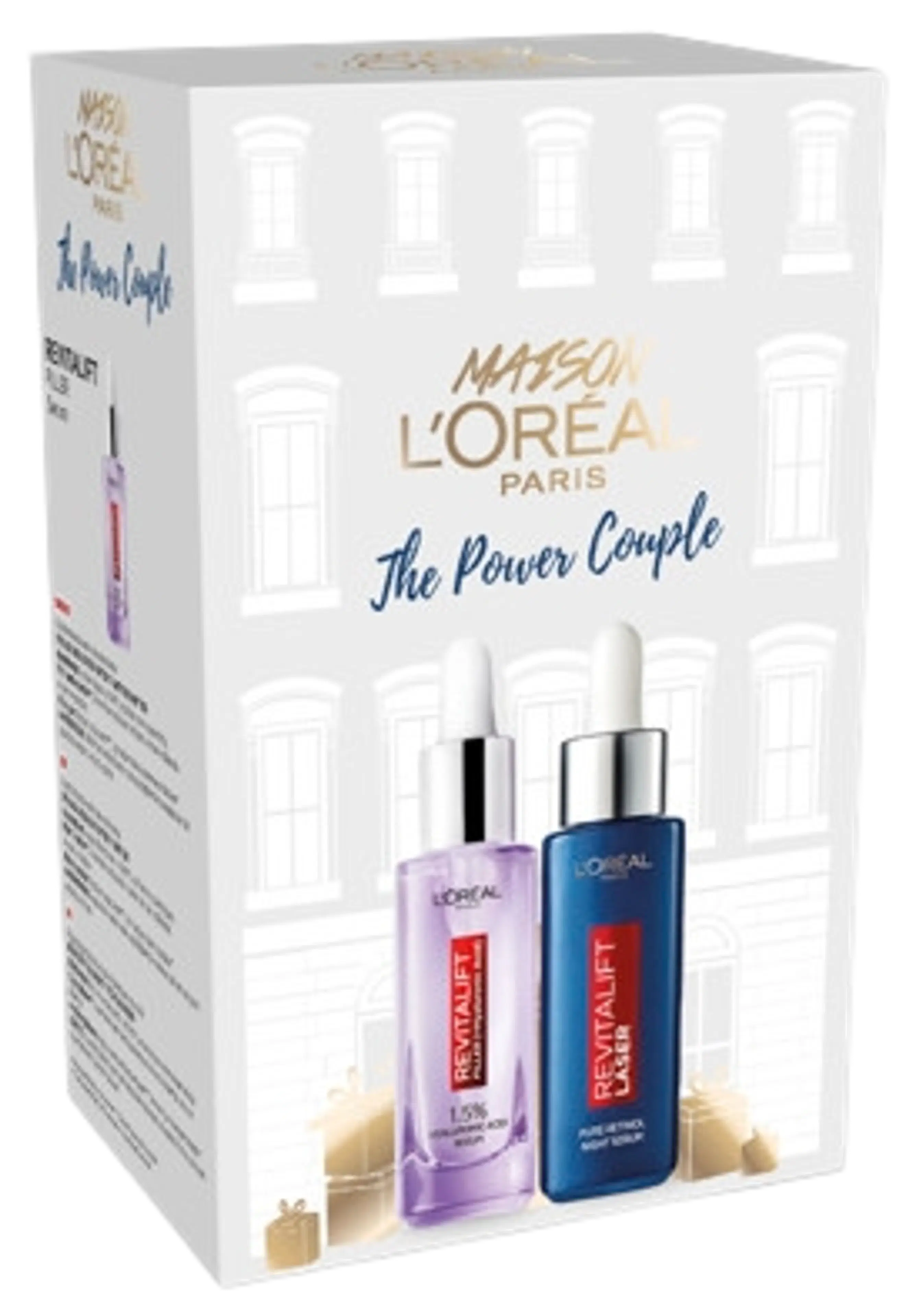L'Oréal Paris Power Couple lahjapakkaus - seerumi 30 ml ja yöseerumi 30 ml