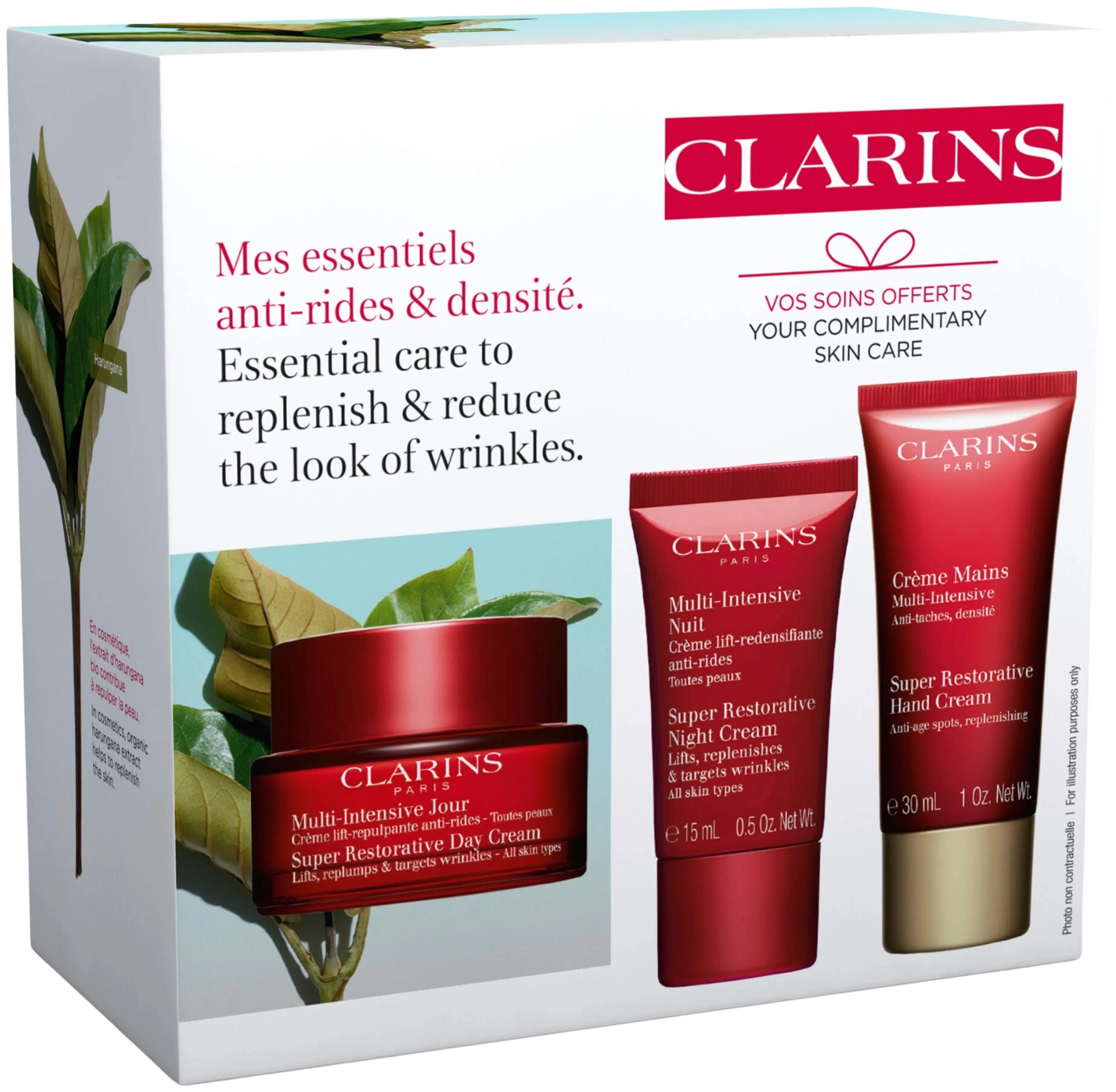 Clarins Super Restorative ihonhoitopakkaus