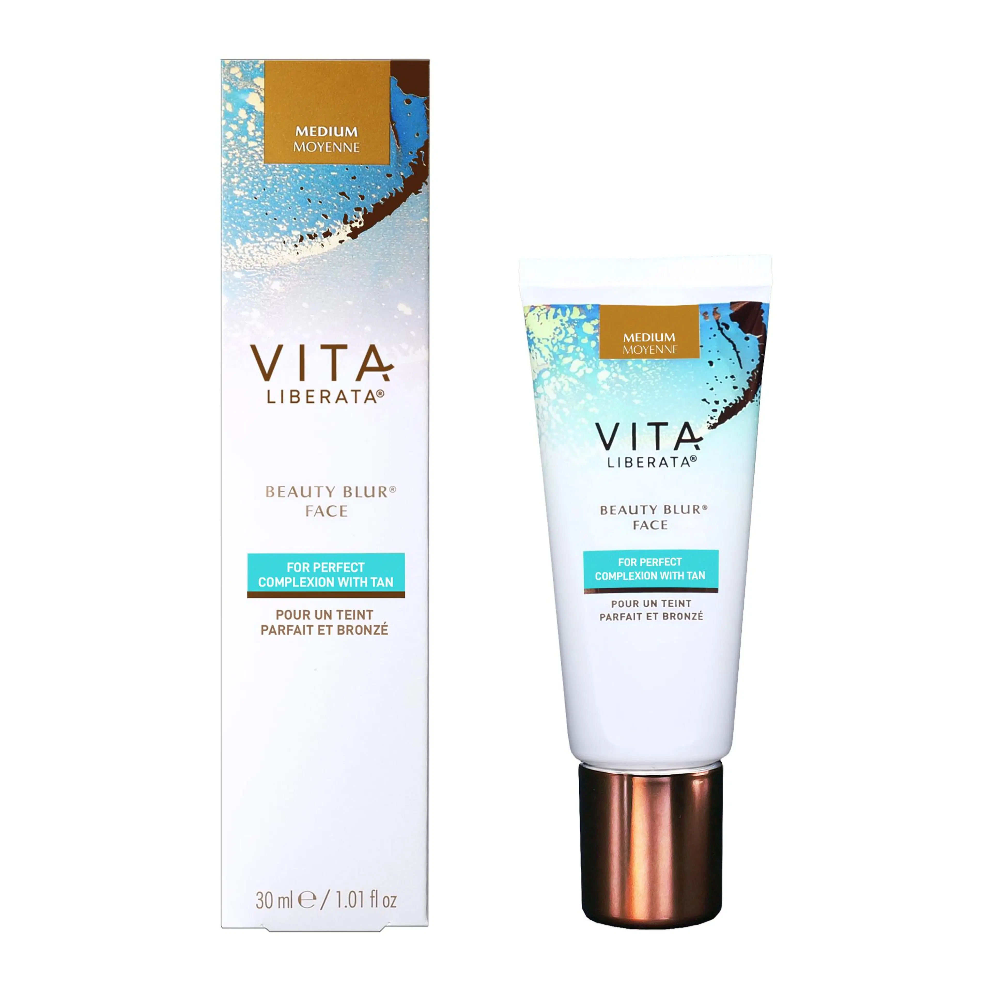 Vita Liberata Beauty Blur Face with Tan Medium Itseruskettava kasvoille 30ml
